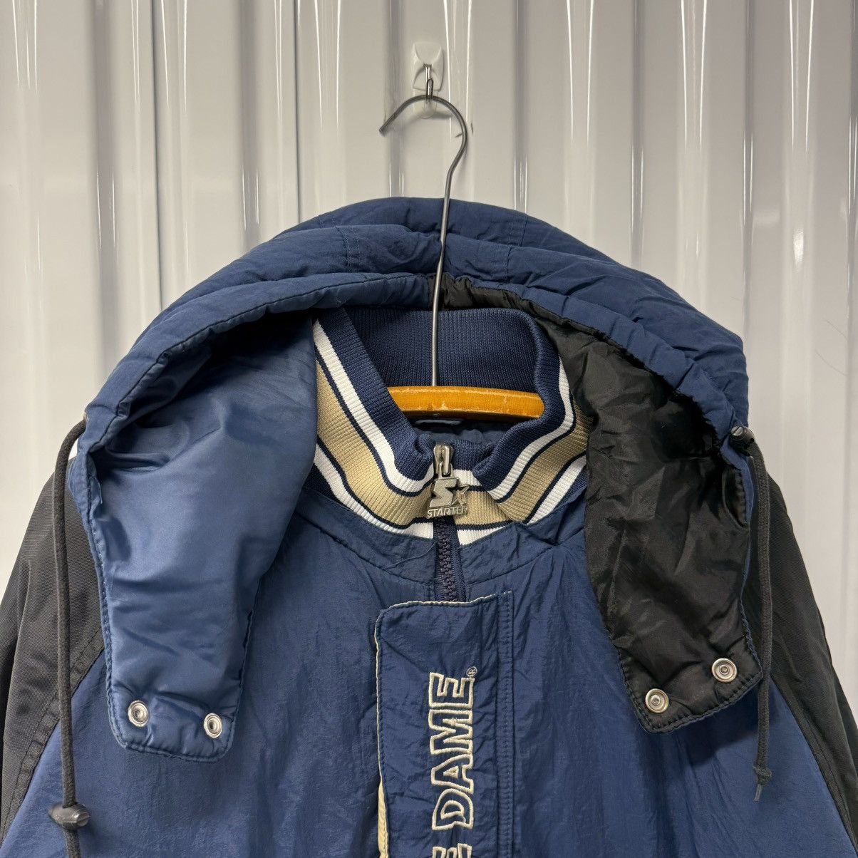 NCAA × Starter × Vintage RARE Vintage 90s Notre Dame Starter Jacket Size US XXL / EU 58 / 5 - 4 Thumbnail