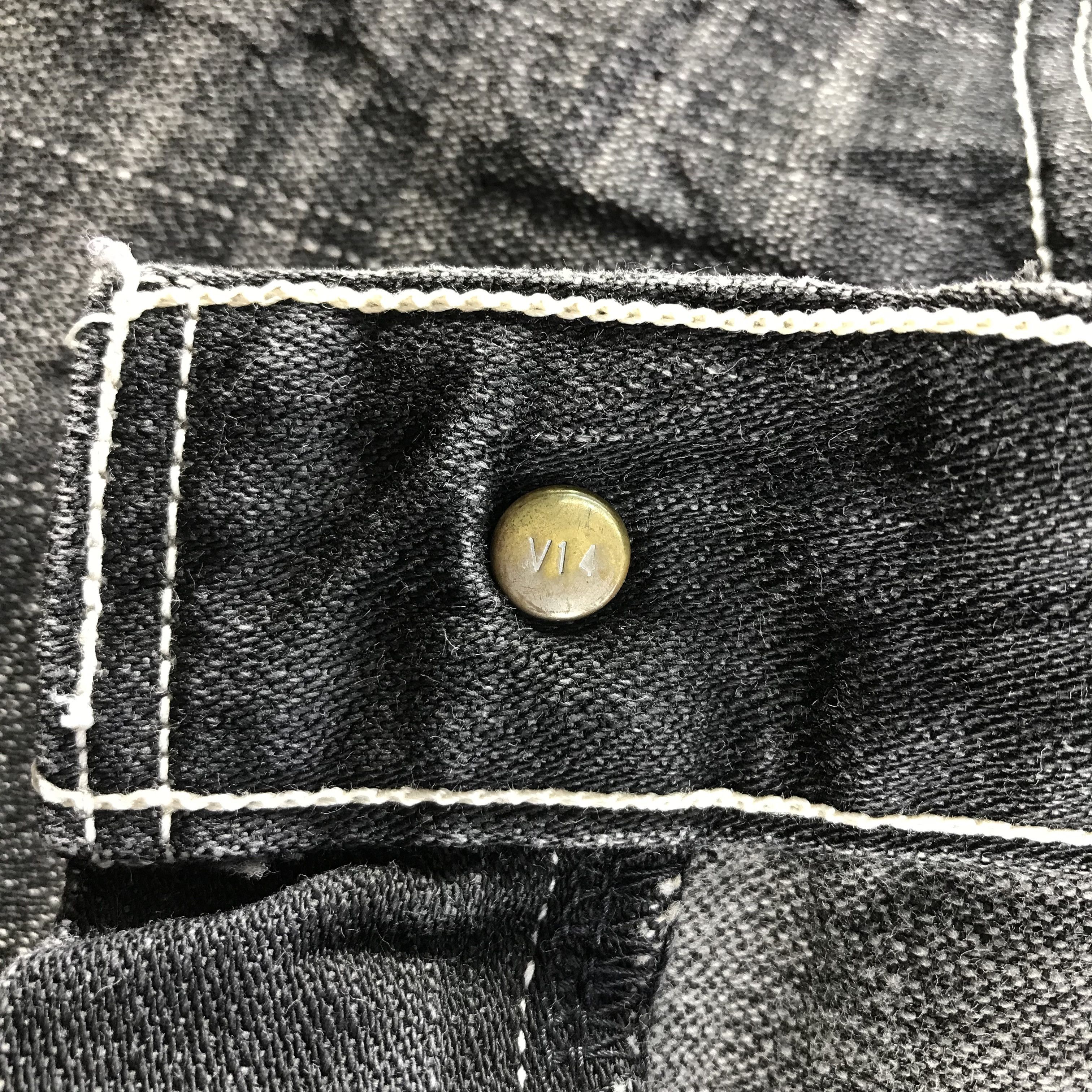 Levi's Distress Vintage Levis 504 Jeans Faded Black Denim KJ3350 Size US 32 / EU 48 - 10 Thumbnail
