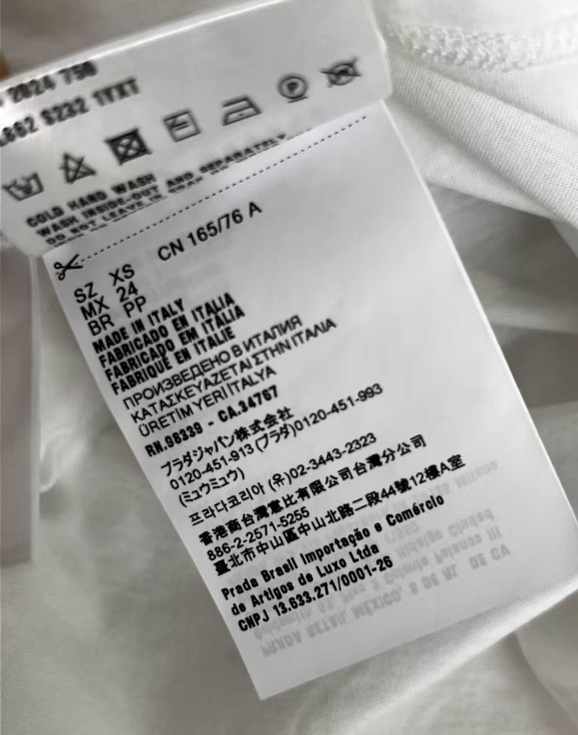 Miu Miu Miu miu New white chest logo long sleeve Size US XS / EU 42 / 0 - 5 Thumbnail