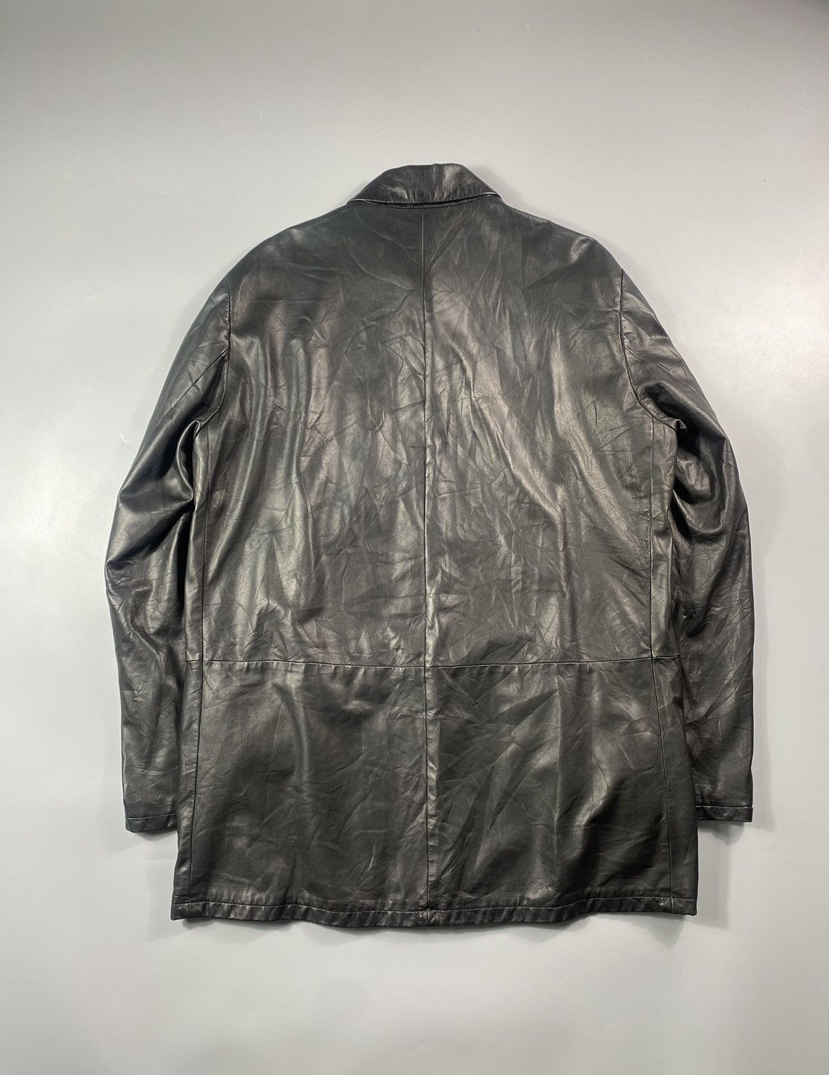 Archive! Ruffo Research x Raf Simons - Leather Shirt Jacket