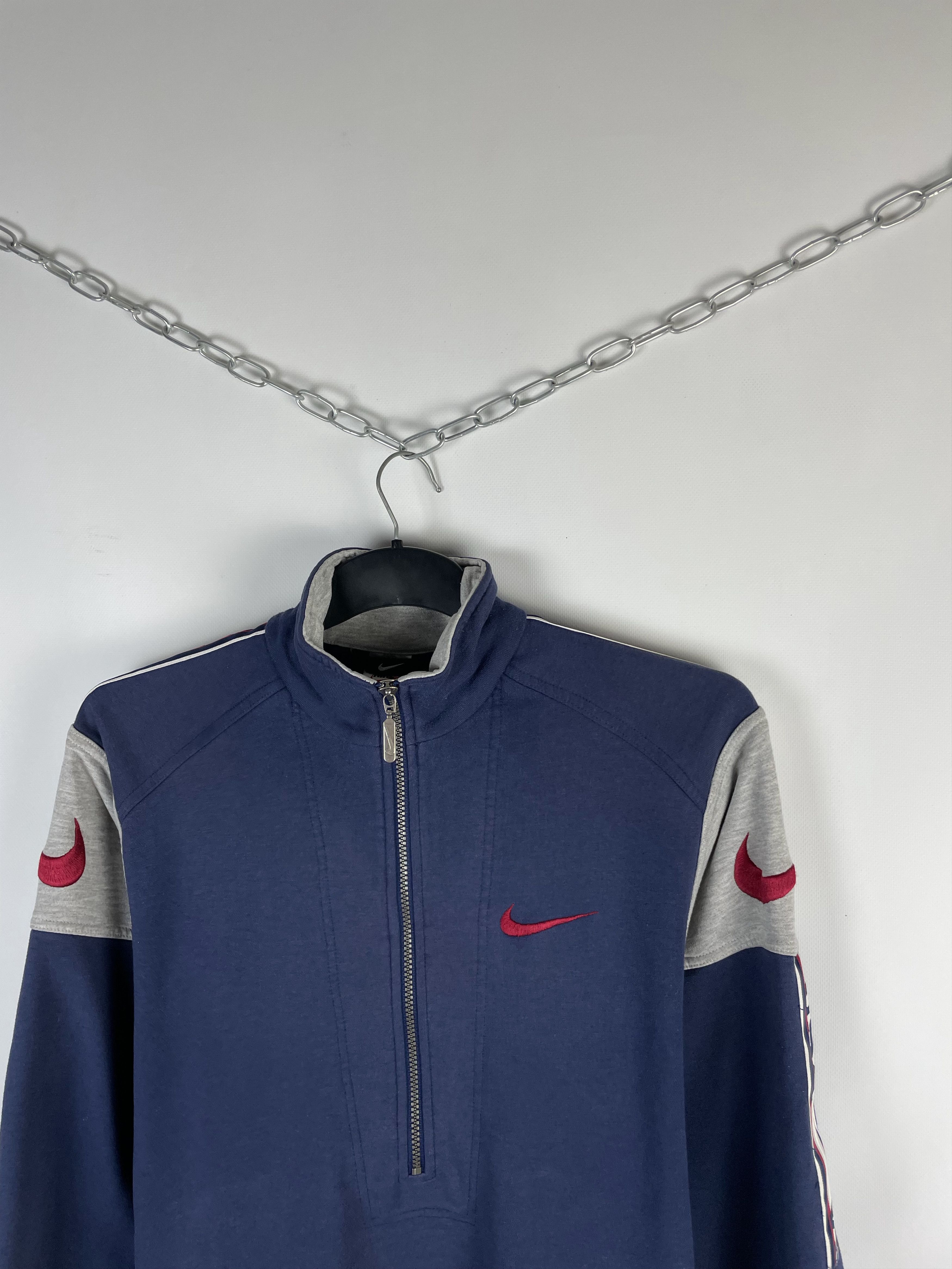 Nike 90s Nike Vintage Sweatshirt 1/4 zip Size US S / EU 44-46 / 1 - 3 Thumbnail