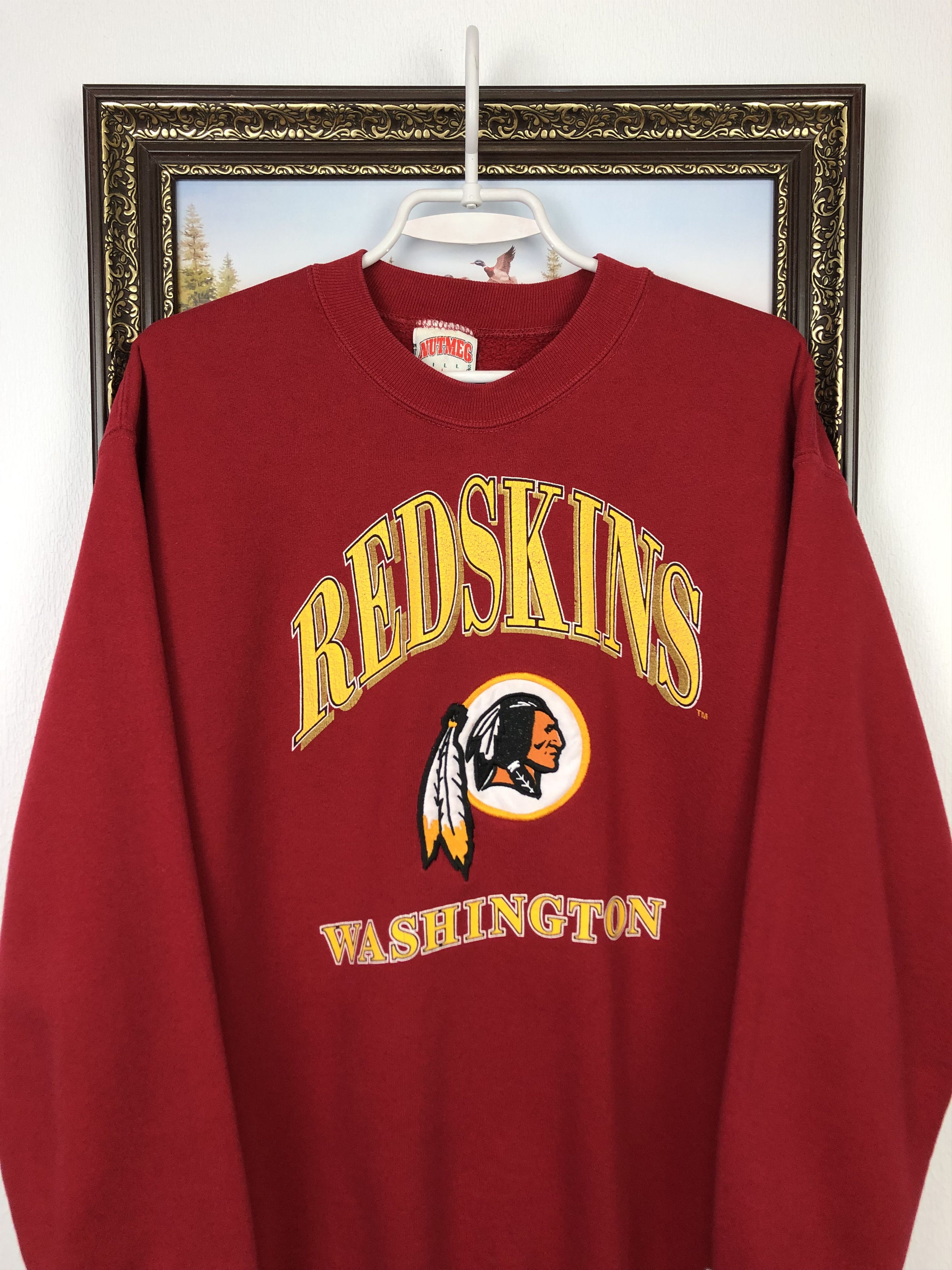 Vintage Vintage 90's NFL Washington Redskins Nutmeg Sweatshirt Mens Size US L / EU 52-54 / 3 - 2 Thumbnail