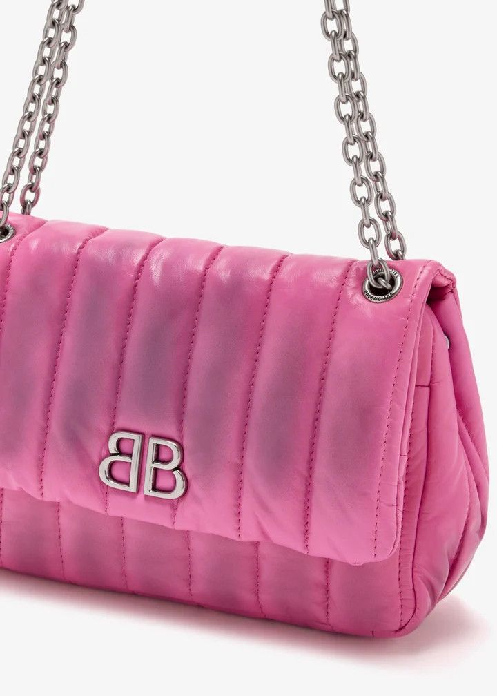 Balenciaga o1srvl11e0426 Size: OS / Monaco Mini Bag Sprayed Quilted Size ONE SIZE - 4 Thumbnail