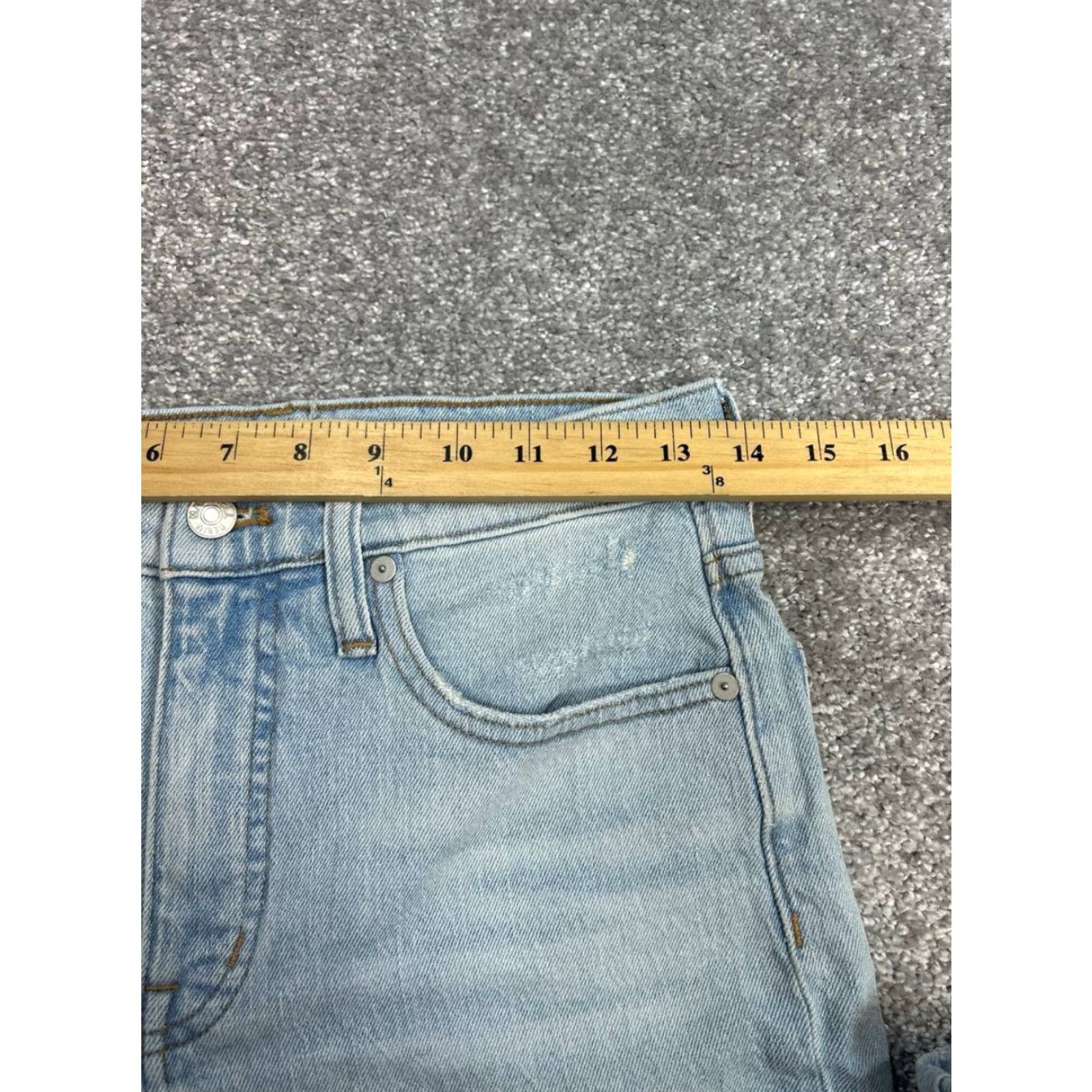 Madewell Madewell The Perfect Vintage Straight Jeans Womens 26 Blue Denim Mid Rise 27x25 Size 26" / US 2 / IT 38 - 3 Thumbnail