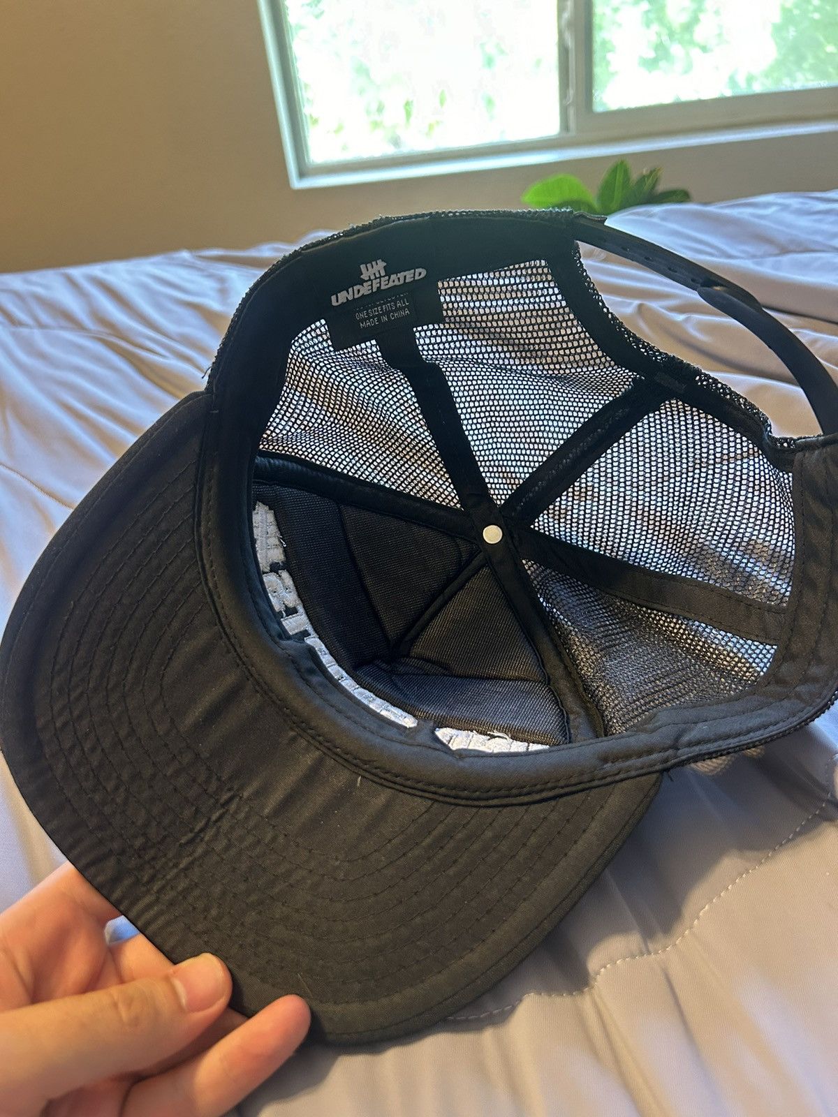 Undefeated Undftd Sports Trucker Cap Black/White Size ONE SIZE - 6 Thumbnail