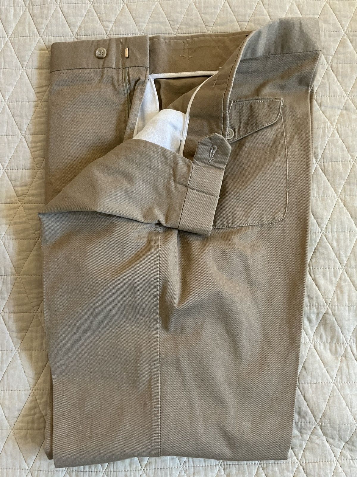 Lands' End × Vintage Flat Front Twill Chino Pant Size US 36 / EU 52 - 2 Thumbnail