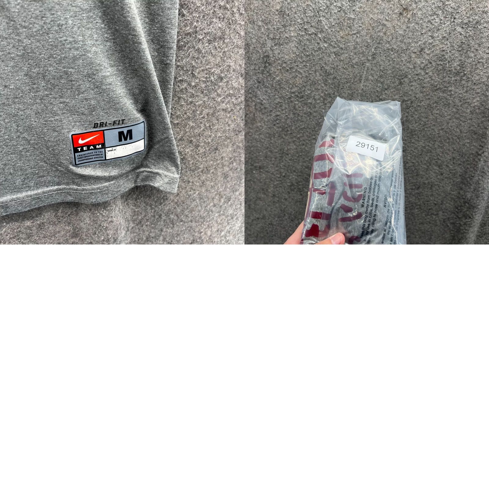 Nike VINTAGE Nike Shirt Men Medium Gray Dri Fit Florida State University FSU Football Swoosh Shirt Mens M Gray Nike Dri-FIT Logo 90s Football Size US M / EU 48-50 / 2 - 9 Thumbnail