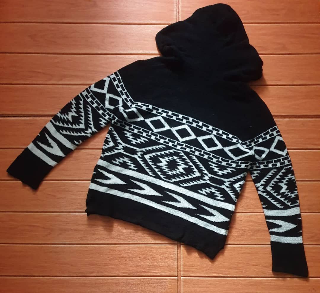PPFM Purple & Yellow black and white Navajo Sweater Size US S / EU 44-46 / 1 - 9 Thumbnail