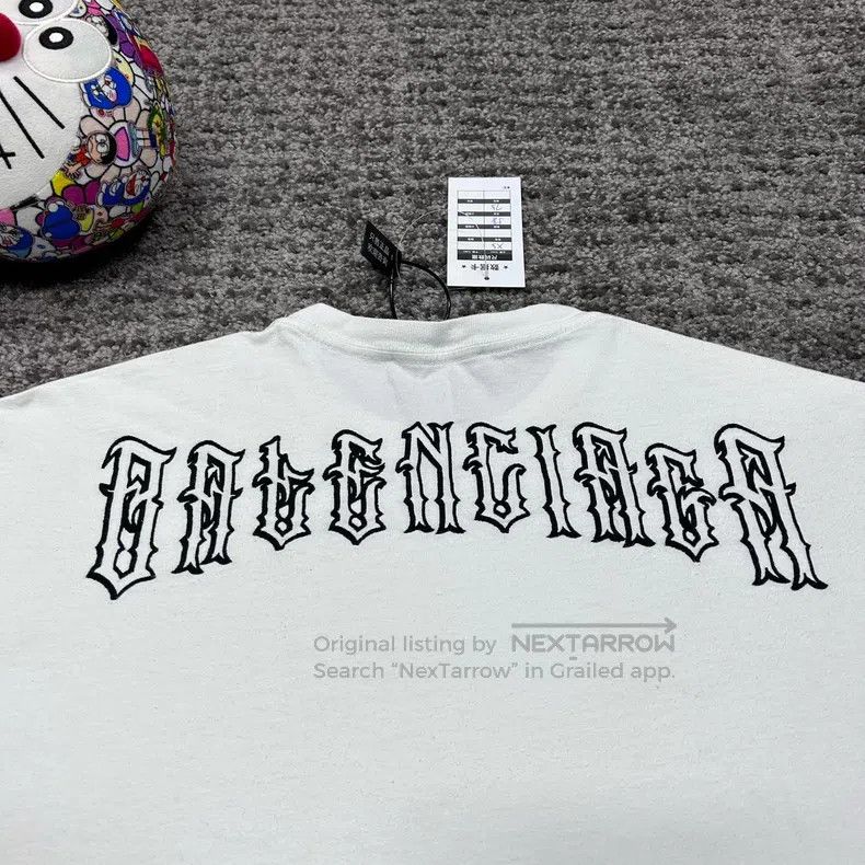 Balenciaga Balenciaga Back Logo Embroidered Short Sleeve Size US XS / EU 42 / 0 - 3 Thumbnail