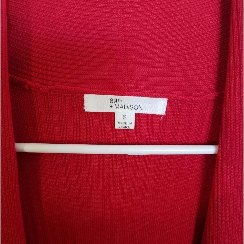 Designer CT1024a Red Cardigan Sweater small Size S / US 4 / IT 40 - 2 Thumbnail