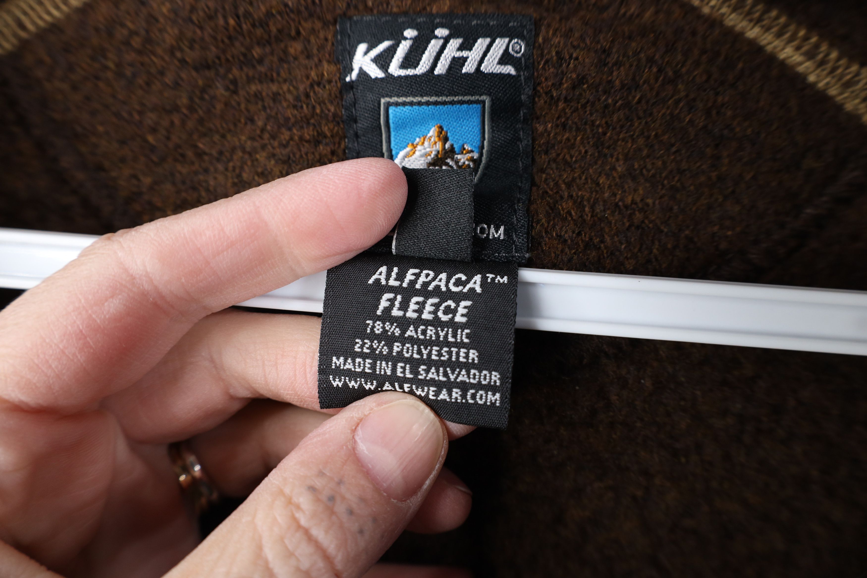 Kuhl Kuhl Mountain Spell Out Alfpaca Fleece Full Zip Jacket Brown Size L / US 10 / IT 46 - 8 Thumbnail