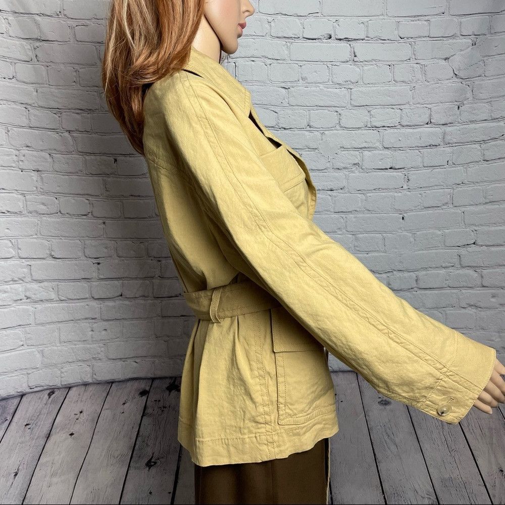 Vince NWT New $395 Vince Belted Linen Blend Beige Jacket Size S Size S / US 4 / IT 40 - 4 Thumbnail