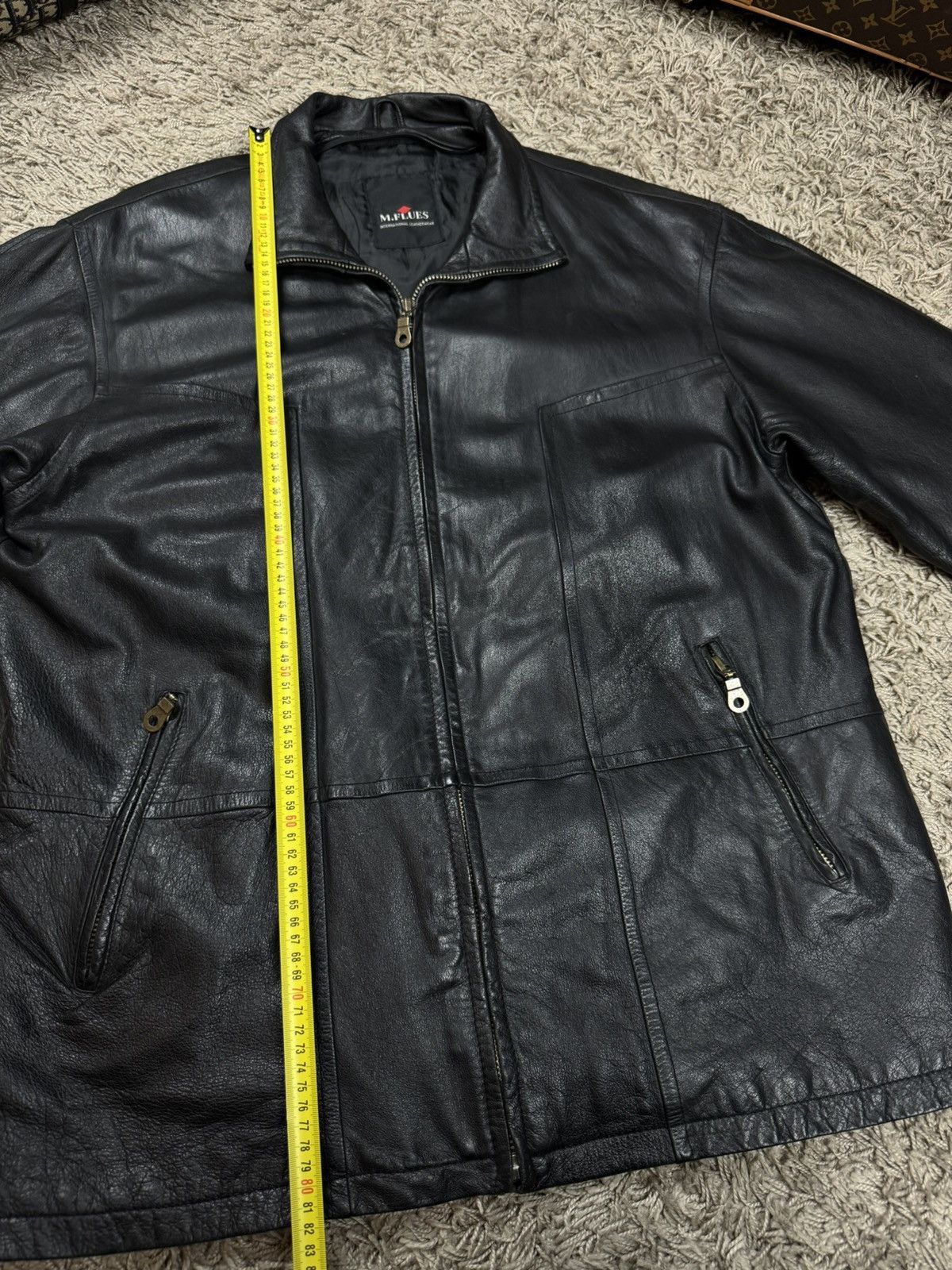 Vintage Vintage leather bomber jacket 90s original retro casual item Size US XL / EU 56 / 4 - 4 Thumbnail