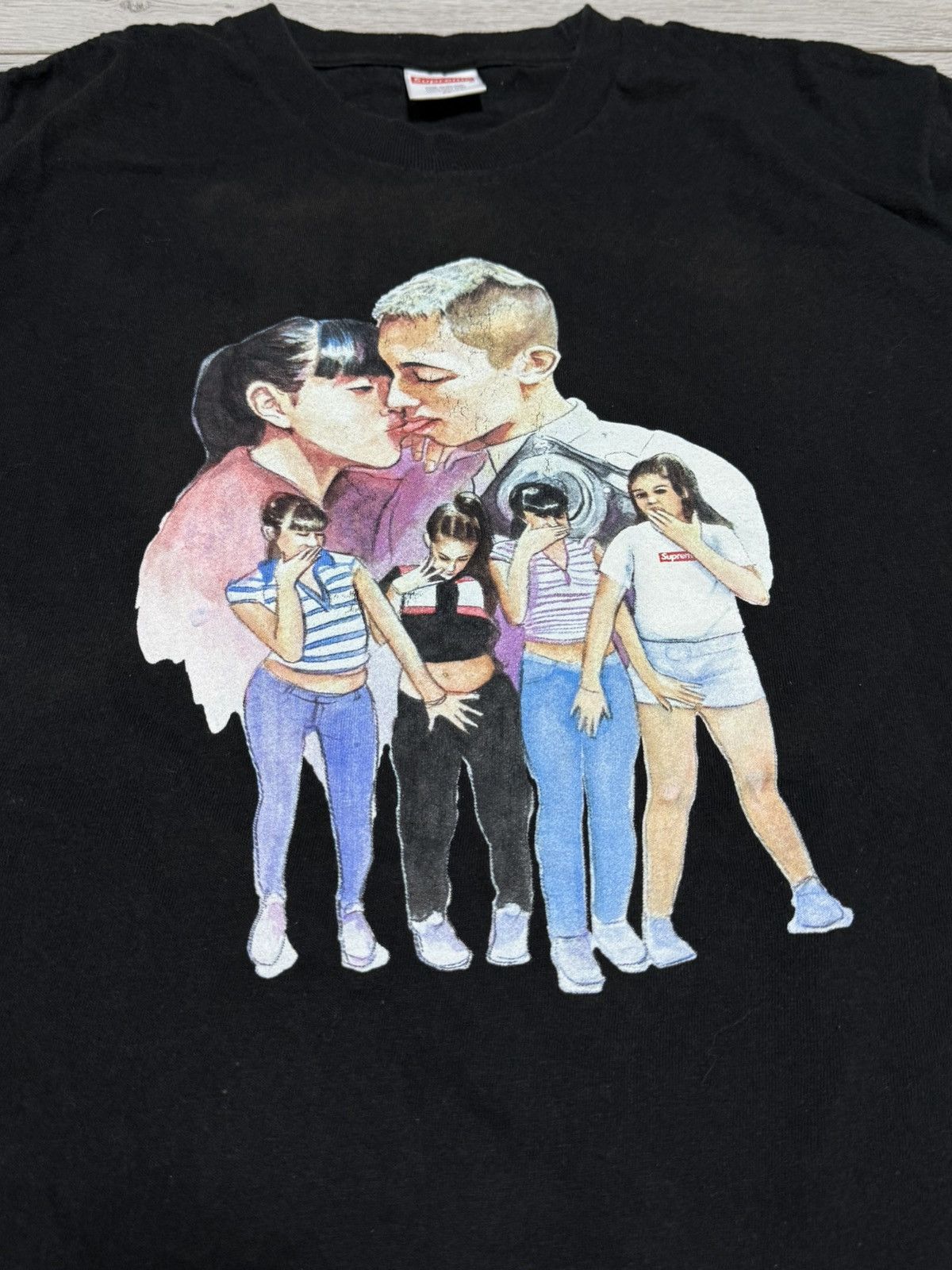 Supreme Supreme kiss tee shirt USA humor fun xxx Size US M / EU 48-50 / 2 - 7 Thumbnail