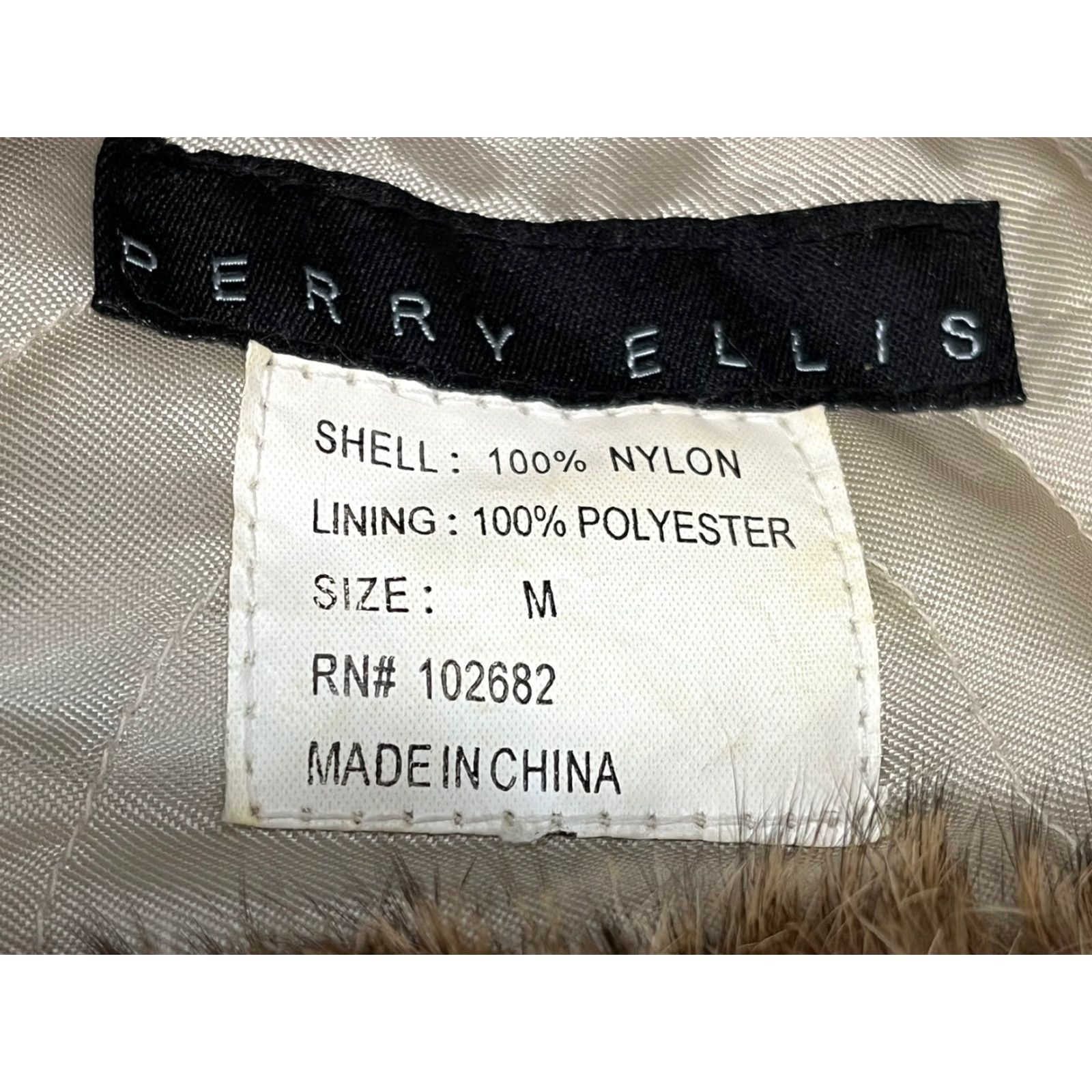 Perry Ellis Perry Ellis Hat Trapper Real Rabbit Fur GUC Sz M Men Tan Size ONE SIZE - 5 Thumbnail