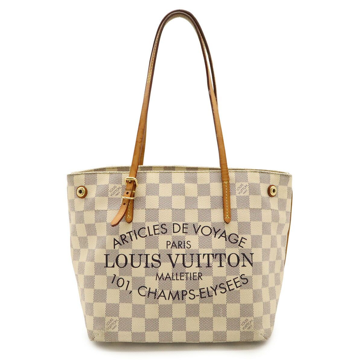 Louis Vuitton Louis Vuitton Louis Vuitton Cabas PM Damier Azur 2way bag Canvas Shoulder Bag N41376 DUTY FREE for USA Size ONE SIZE - 1 Thumbnail
