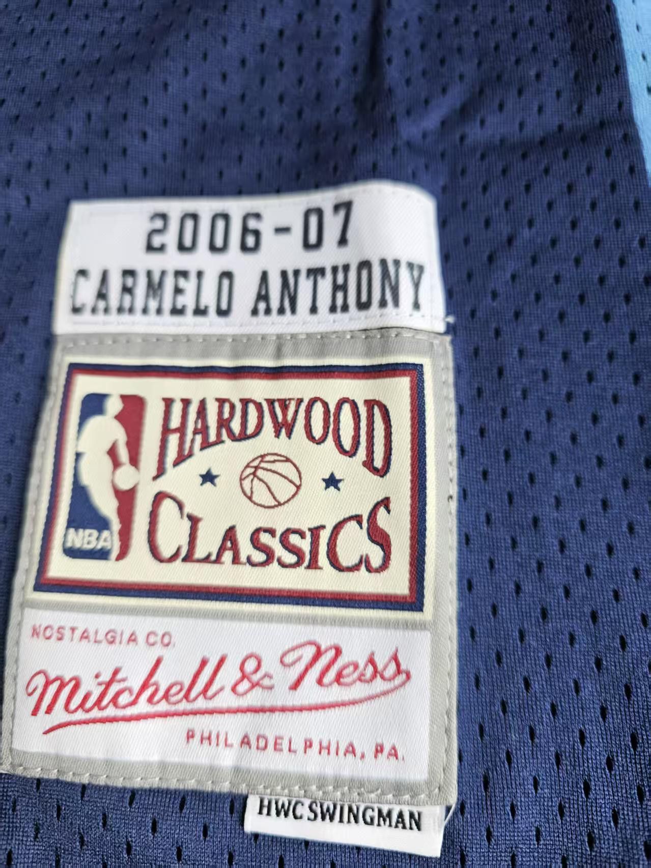 NBA #15 Carmelo Anthony Jersey Denver Nuggets 2006 07 Size US XXL / EU 58 / 5 - 4 Thumbnail