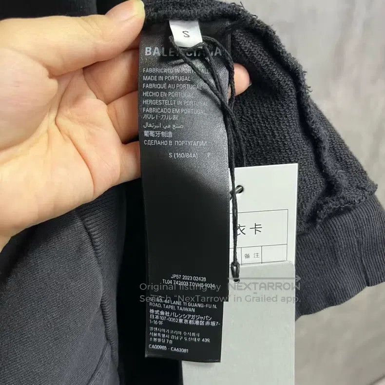 Balenciaga Balenciaga Black letter heart pattern print casual sweatsh Size US S / EU 44-46 / 1 - 4 Thumbnail