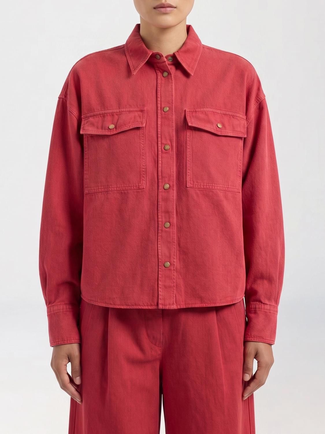 Brunello Cucinelli Brunello Cucinelli Shirt Woman Red Size XL / US 12-14 / IT 48-50 - 1 Thumbnail