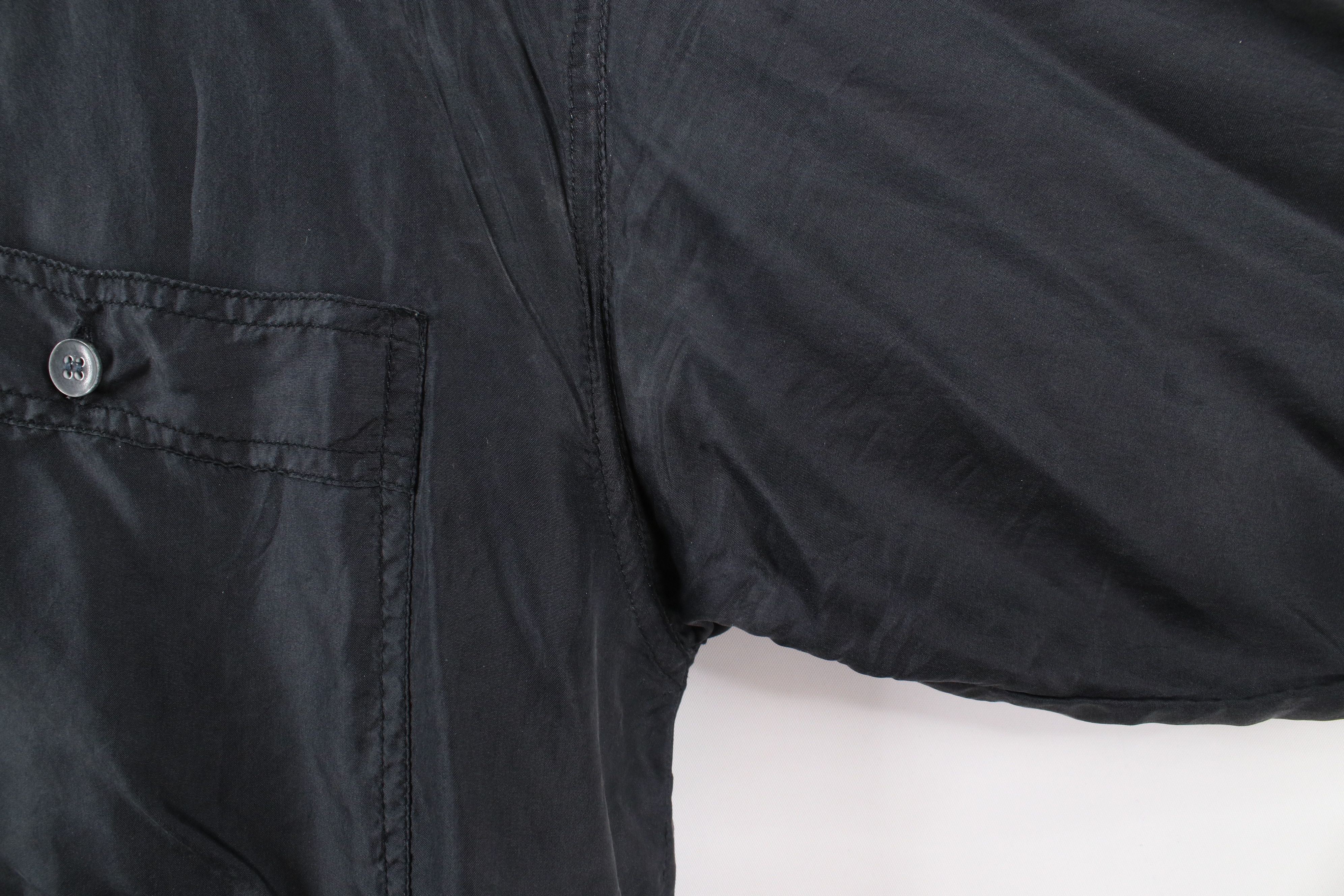 Vintage Vintage 90s Streetwear Fit Silk Collared Button Shirt Black Size US M / EU 48-50 / 2 - 7 Thumbnail
