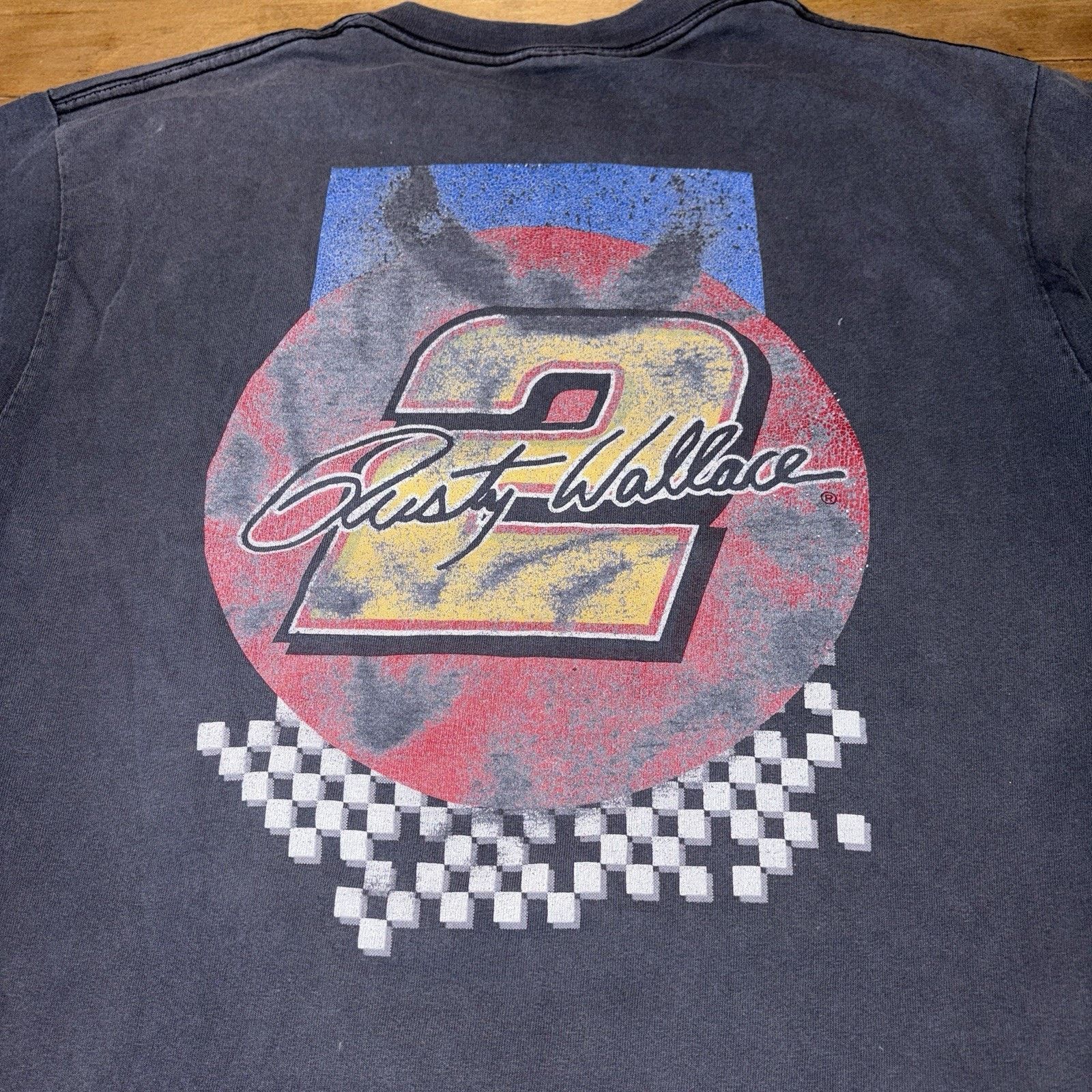Rusty Vintage 90s Rusty Wallace Nascar Shirt XL Track Attack Size US XL / EU 56 / 4 - 4 Thumbnail