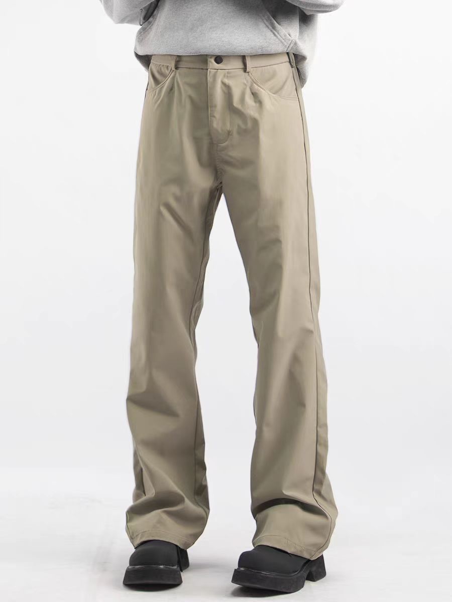 Japanese Brand × Vintage Simple baggy straight micro flare trousers Size US 30 / EU 46 - 2 Thumbnail