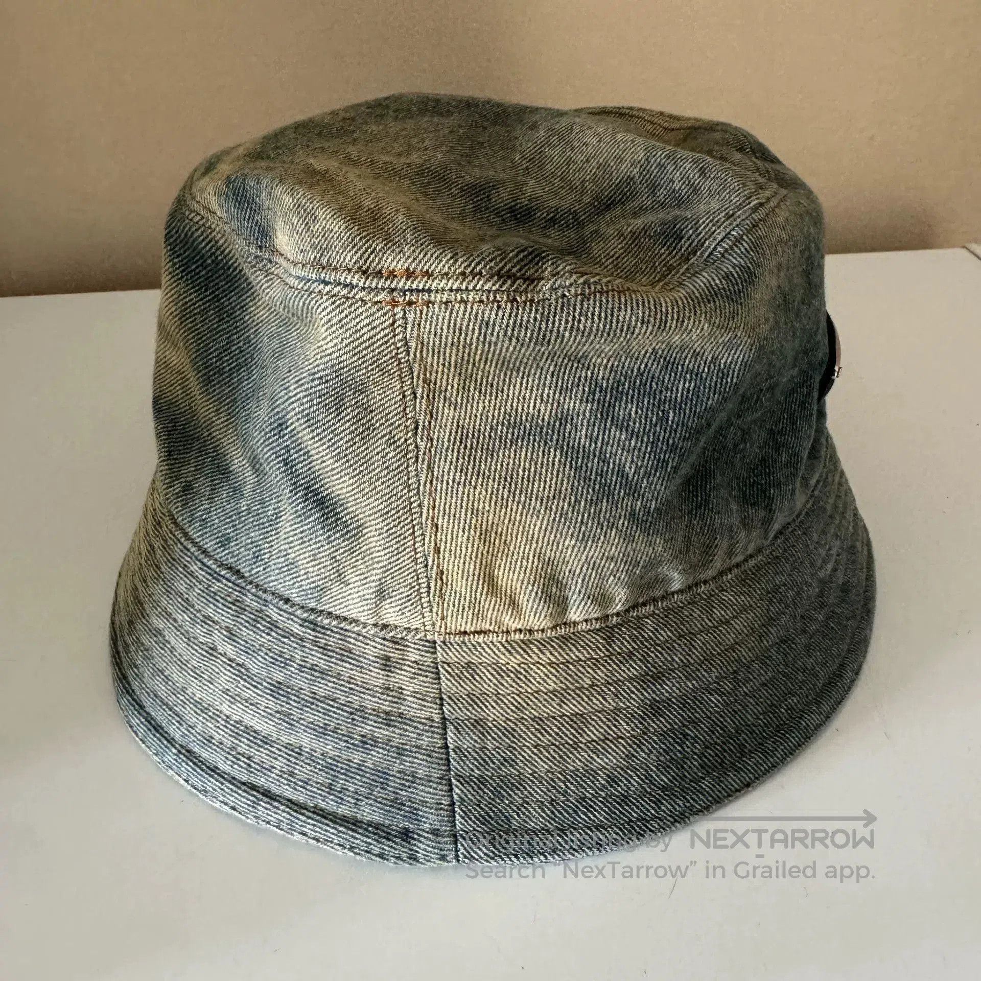 Prada Prada Denim Bucket Hat L. Size ONE SIZE - 4 Thumbnail