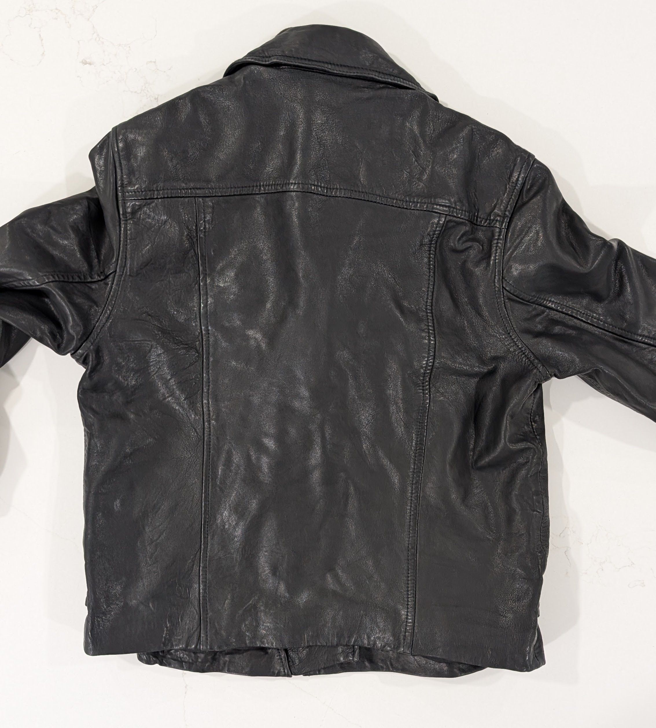 Allsaints ALLSAINTS Prescott Leather Biker Jacket. Size. 8 Size M / US 6-8 / IT 42-44 - 3 Thumbnail