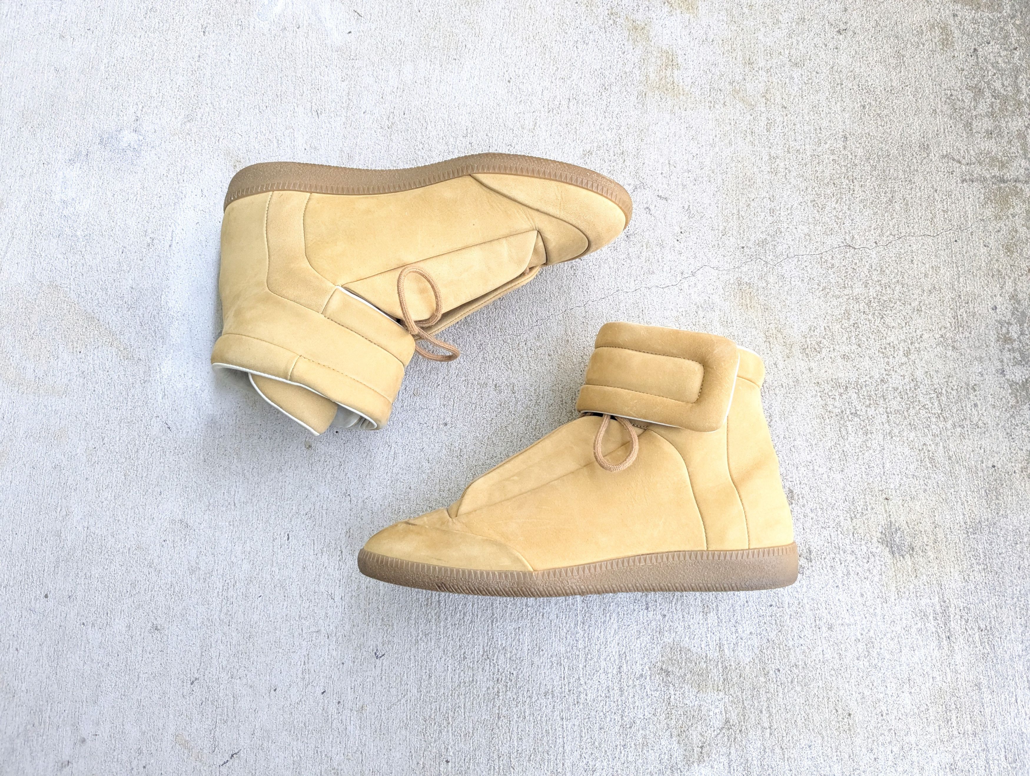Maison Margiela Maison Margiela Future Wheat Tan 8 41 High Tops Suede Size US 8 / EU 41 - 1 Thumbnail