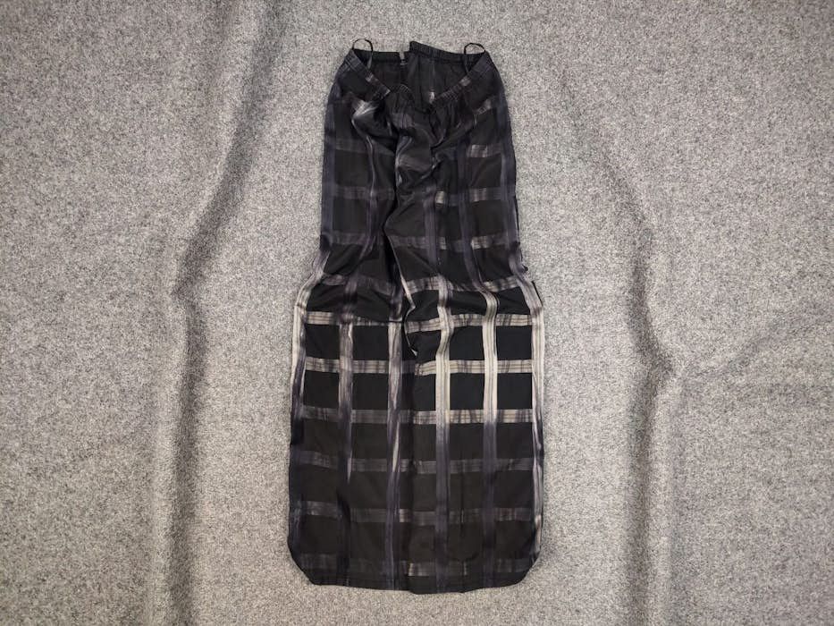 Designer Eva Kyburz Design Wide Led Light Black Pattern Pants Size 32" / US 10 / IT 46 - 1 Thumbnail