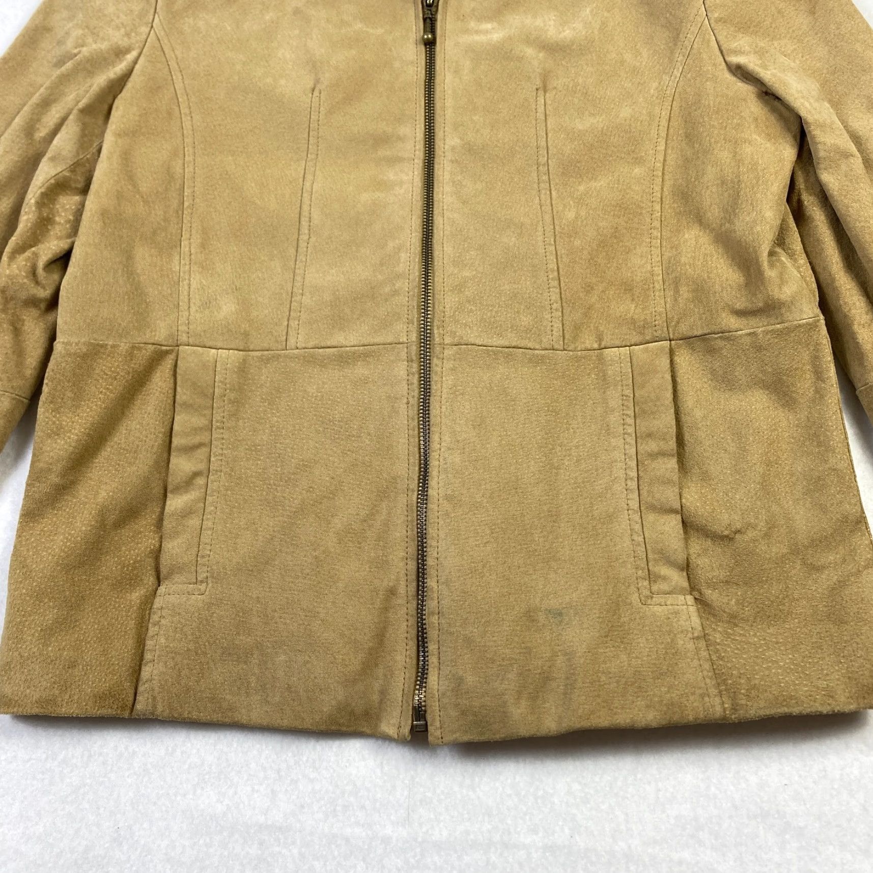 Vintage Reed Sportswear Leather Jacket Women's M Brown Lined Long Sleeve Vintage Size M / US 6-8 / IT 42-44 - 2 Thumbnail