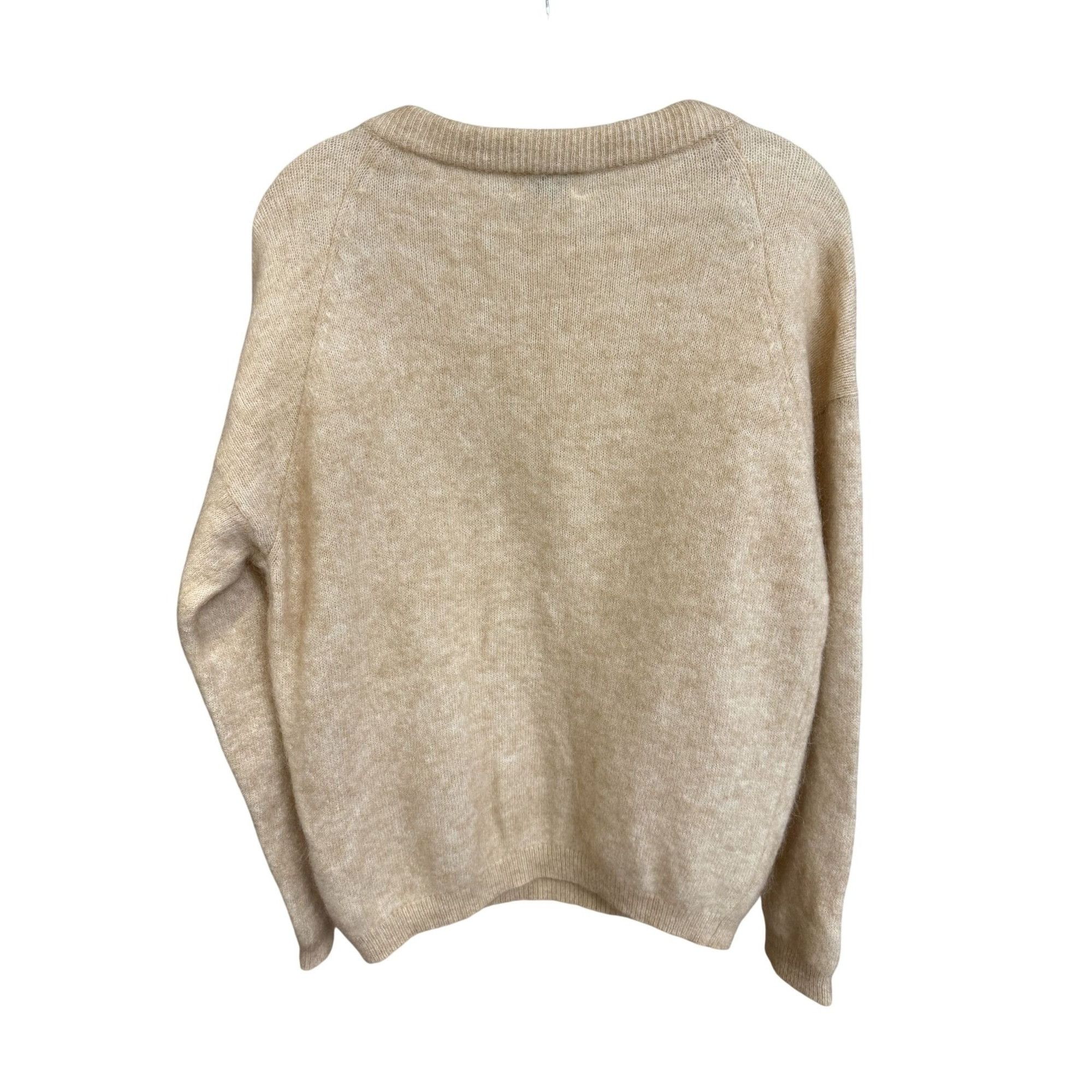 Acne Studios Acne Studios Beige Dramatic Mohair Wool Blend Sweater XS Size XS / US 0-2 / IT 36-38 - 2 Thumbnail