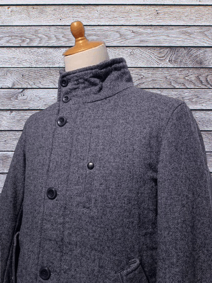 Japanese Brand Takeo Kikuchi Stand Collar Wool Blend Coat Jacket Size US M / EU 48-50 / 2 - 2 Thumbnail