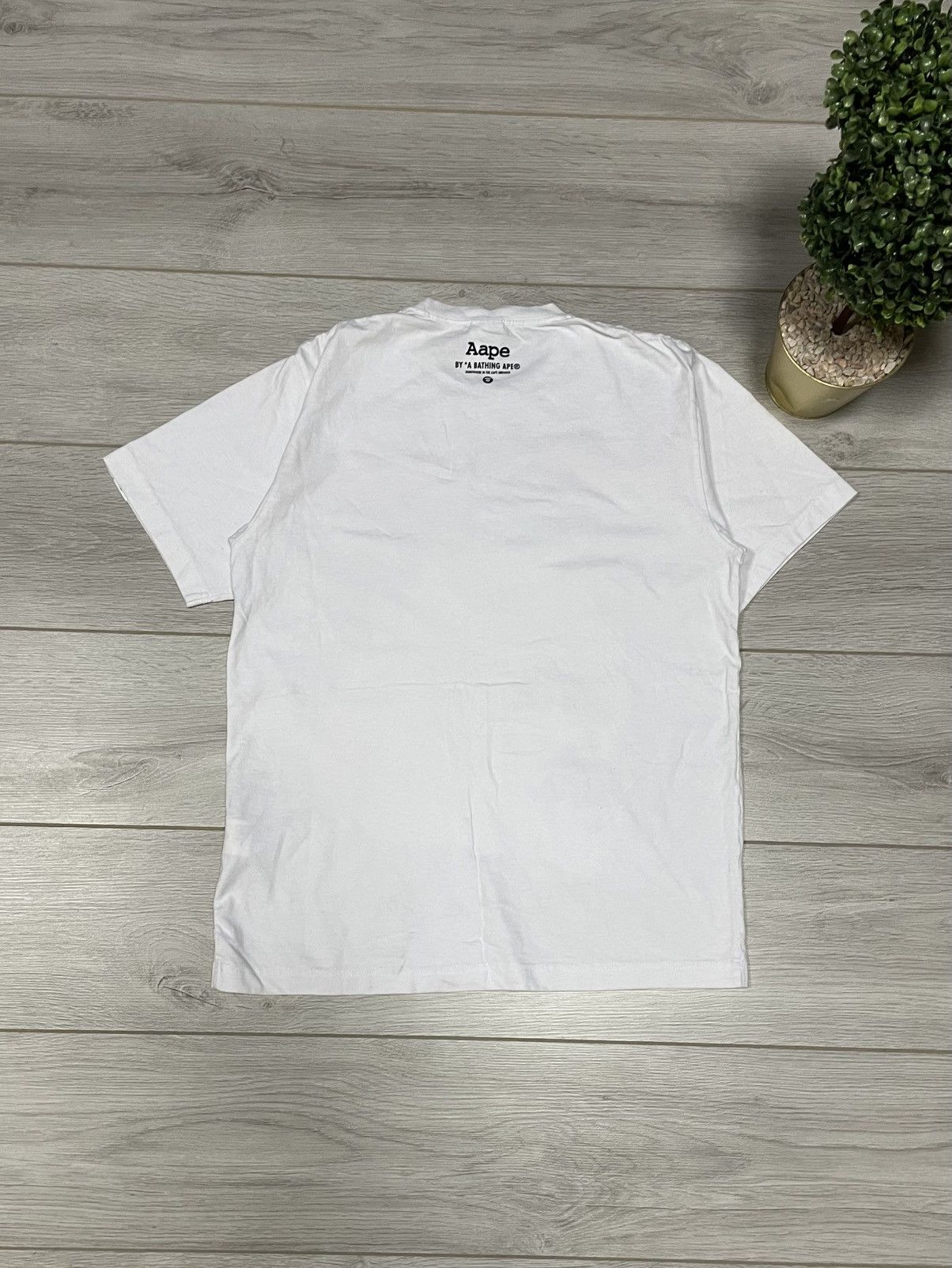 Aape Aape now BAPE flame fire Iron Maiden style Tee big print Size US L / EU 52-54 / 3 - 3 Thumbnail