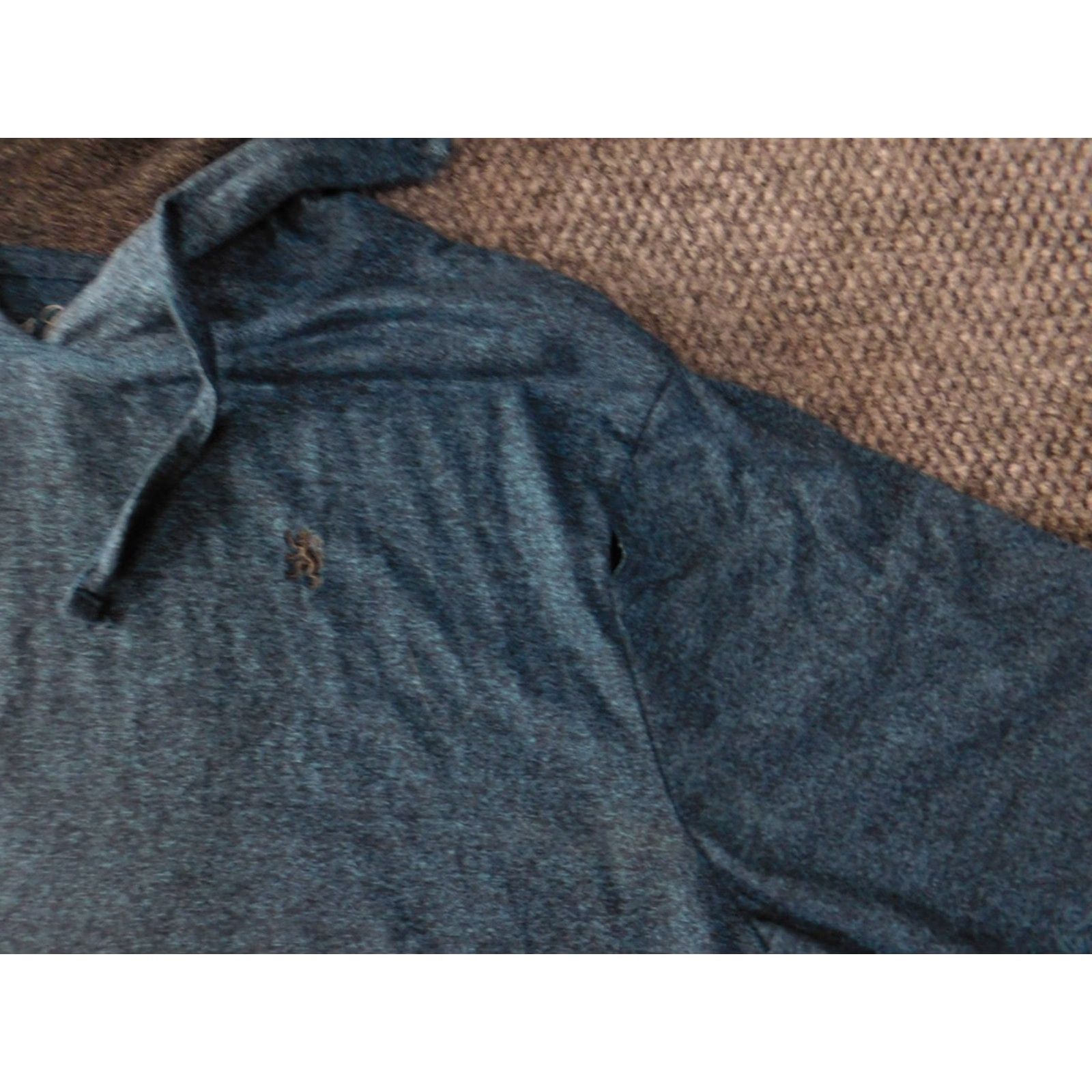 English Laundry Lions Crest Hoodie Mens Large Blue English Laundry Pullover Zip Knit Zipper Regular Long Sleeve Size US L / EU 52-54 / 3 - 7 Thumbnail
