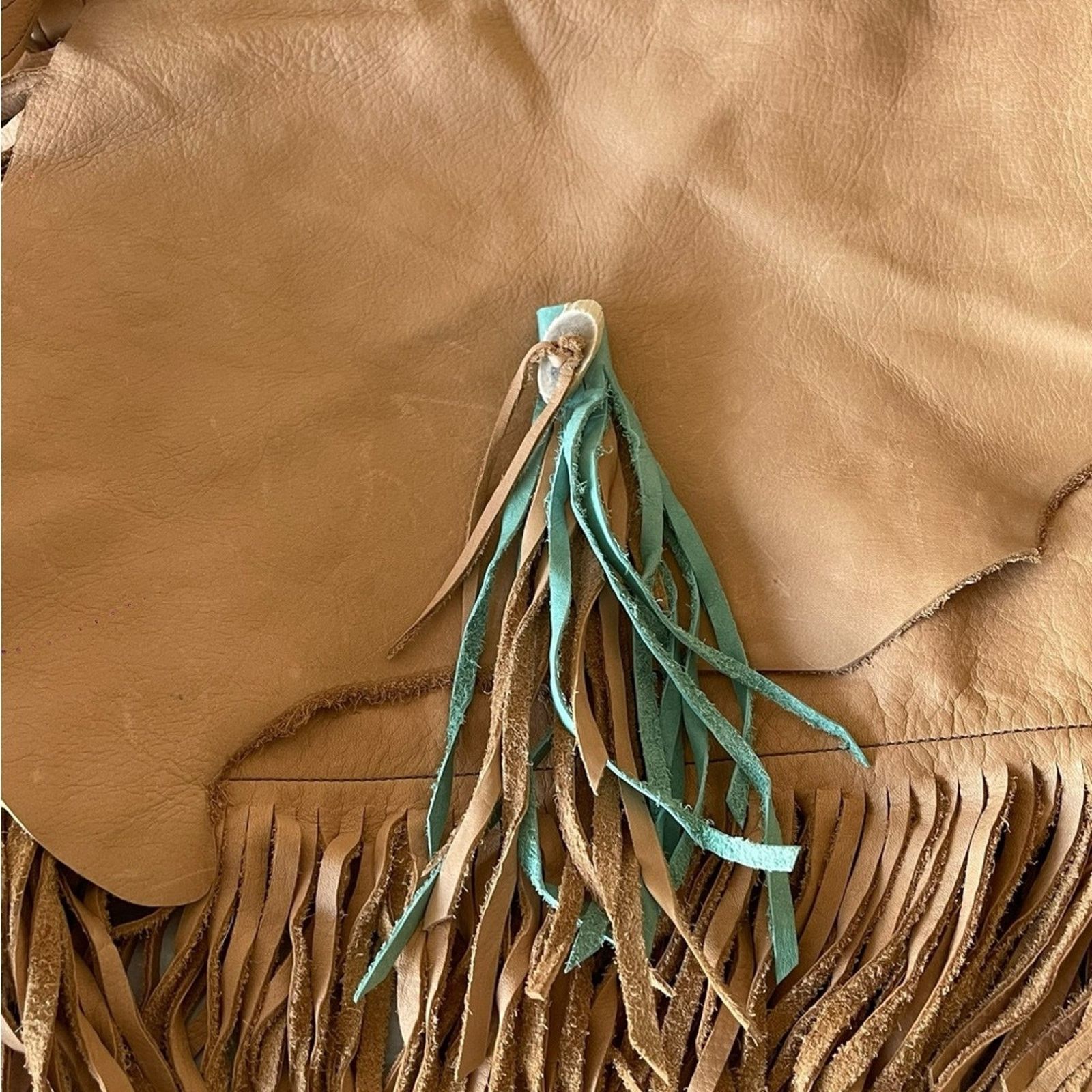 Other McIntire Saddlery Fringed Tan Leather Shoulder Bag Size ONE SIZE - 2 Thumbnail