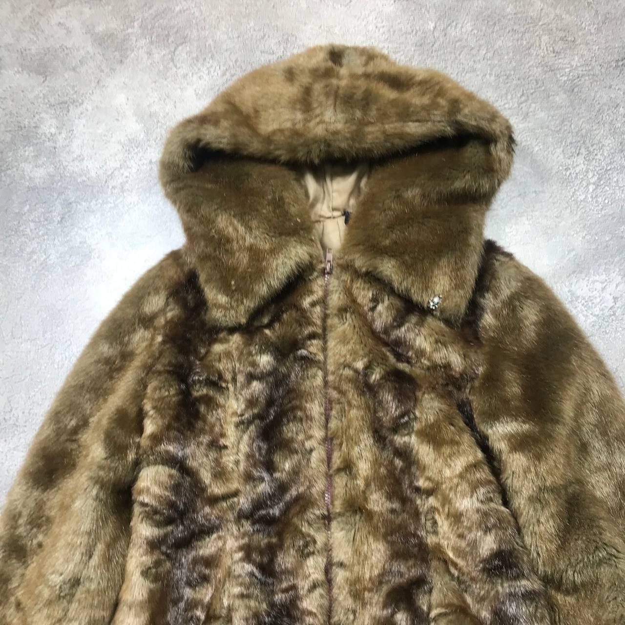 Vintage Vintage Y2K Faux Fur Hooded Jacket Japan Glamour Indie M Size M / US 6-8 / IT 42-44 - 3 Thumbnail