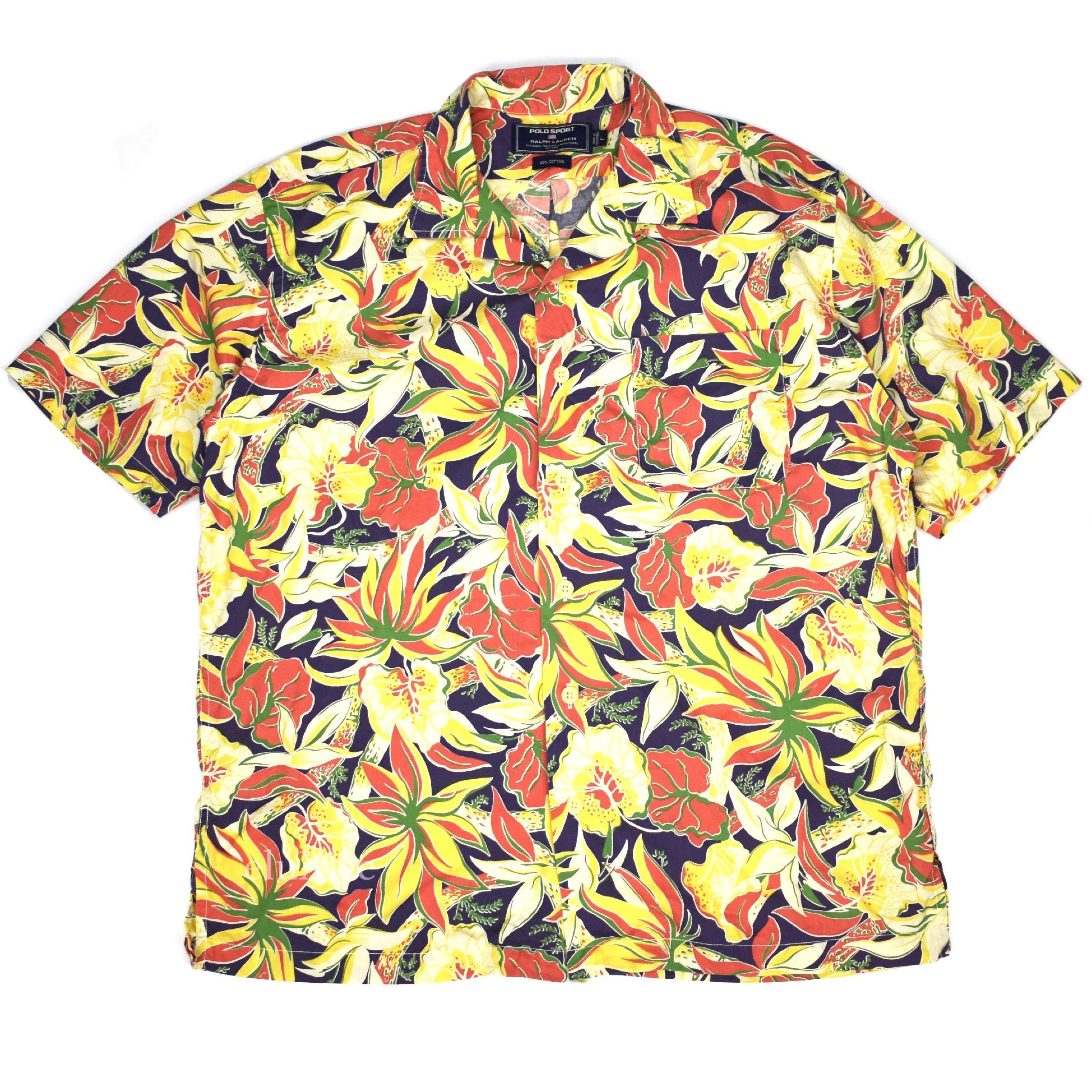 Polo Ralph Lauren Polo Sport Vintage Floral Print Hawaiian Shirt Size US L / EU 52-54 / 3 - 1 Preview