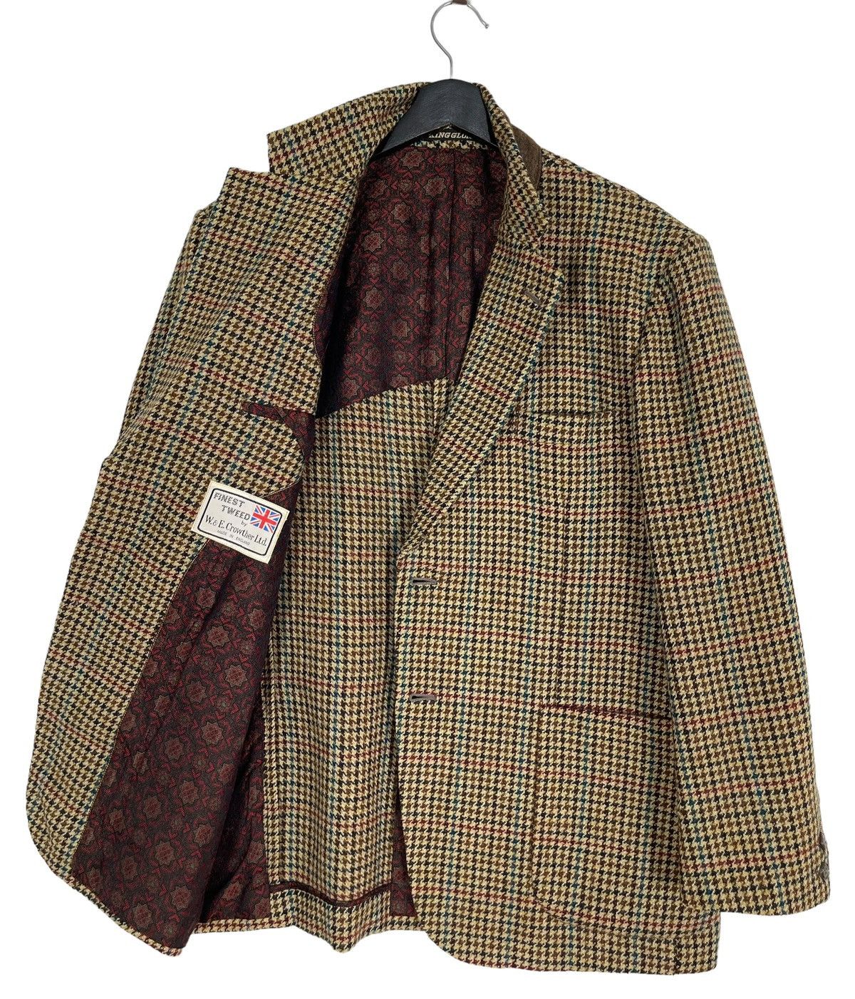 Harris Tweed Vintage Finest Tweed England Blazer Coat Size US L / EU 52-54 / 3 - 3 Thumbnail