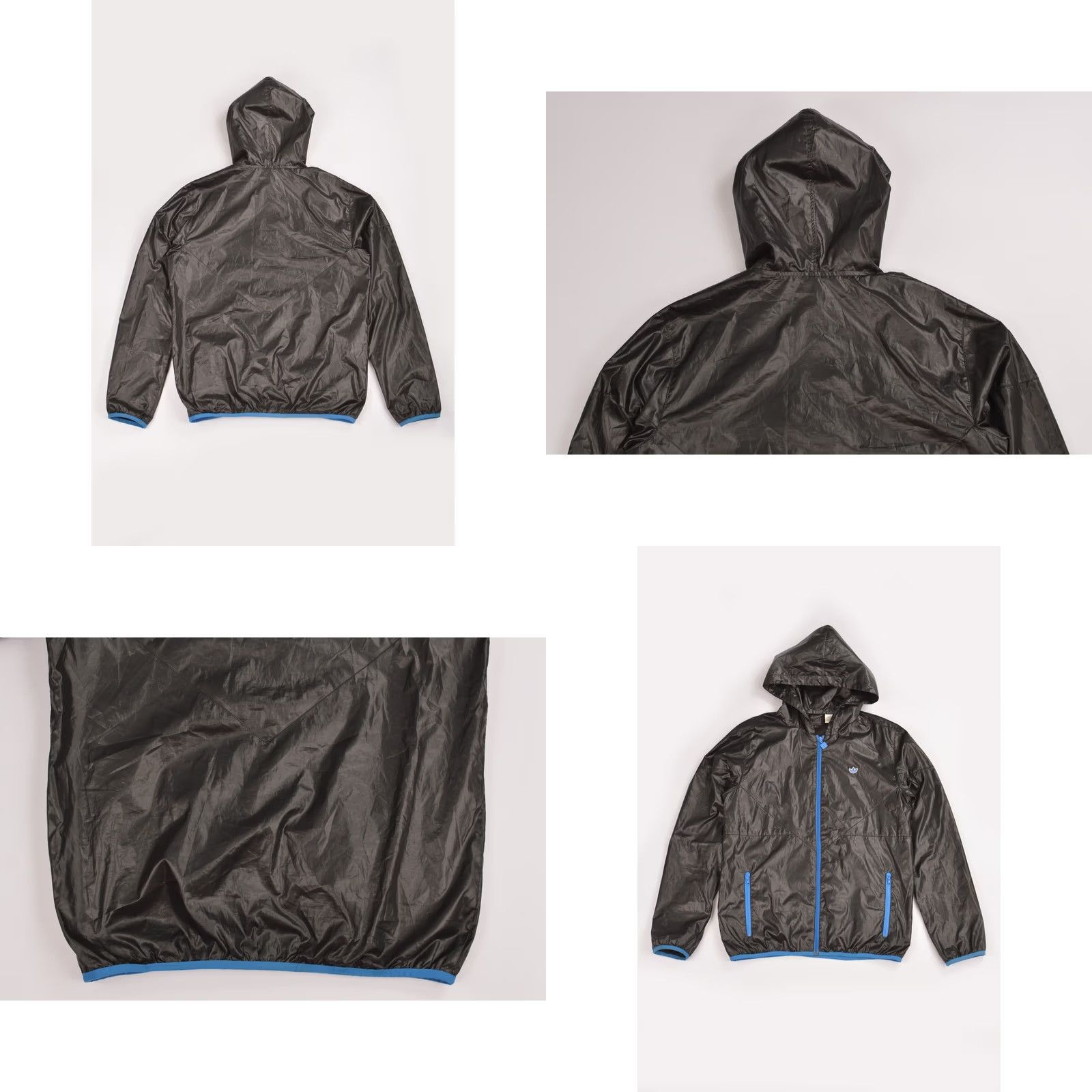 Adidas VINTAGE Adidas Originals AC WB P01253 Parachute Jacket Windbreaker Black M Adult 50 XS? Size US M / EU 48-50 / 2 - 8 Thumbnail