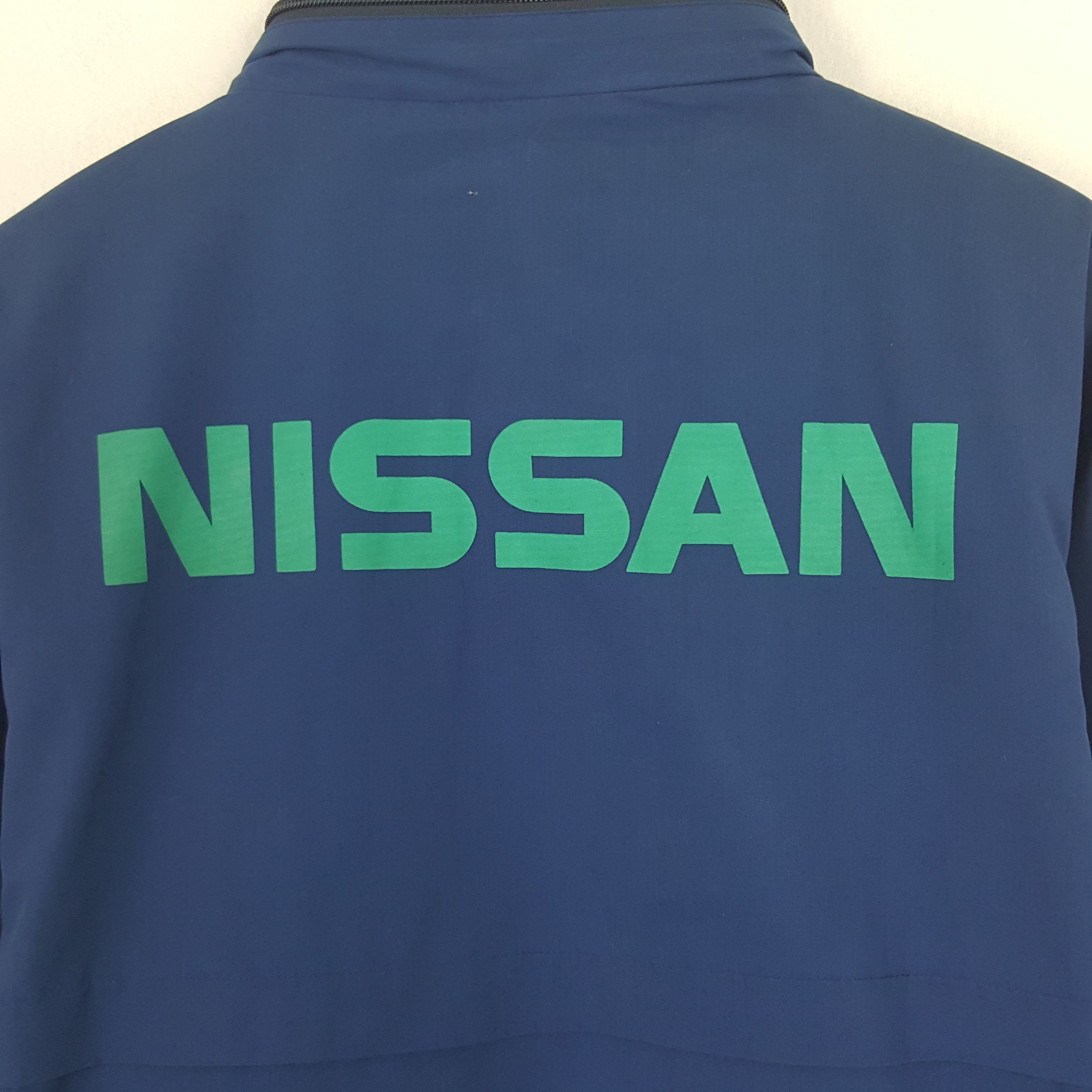 Japanese Brand × Vintage Vintage Nissan Big Design Zipper Windbreaker Jacket Size US XL / EU 56 / 4 - 2 Thumbnail