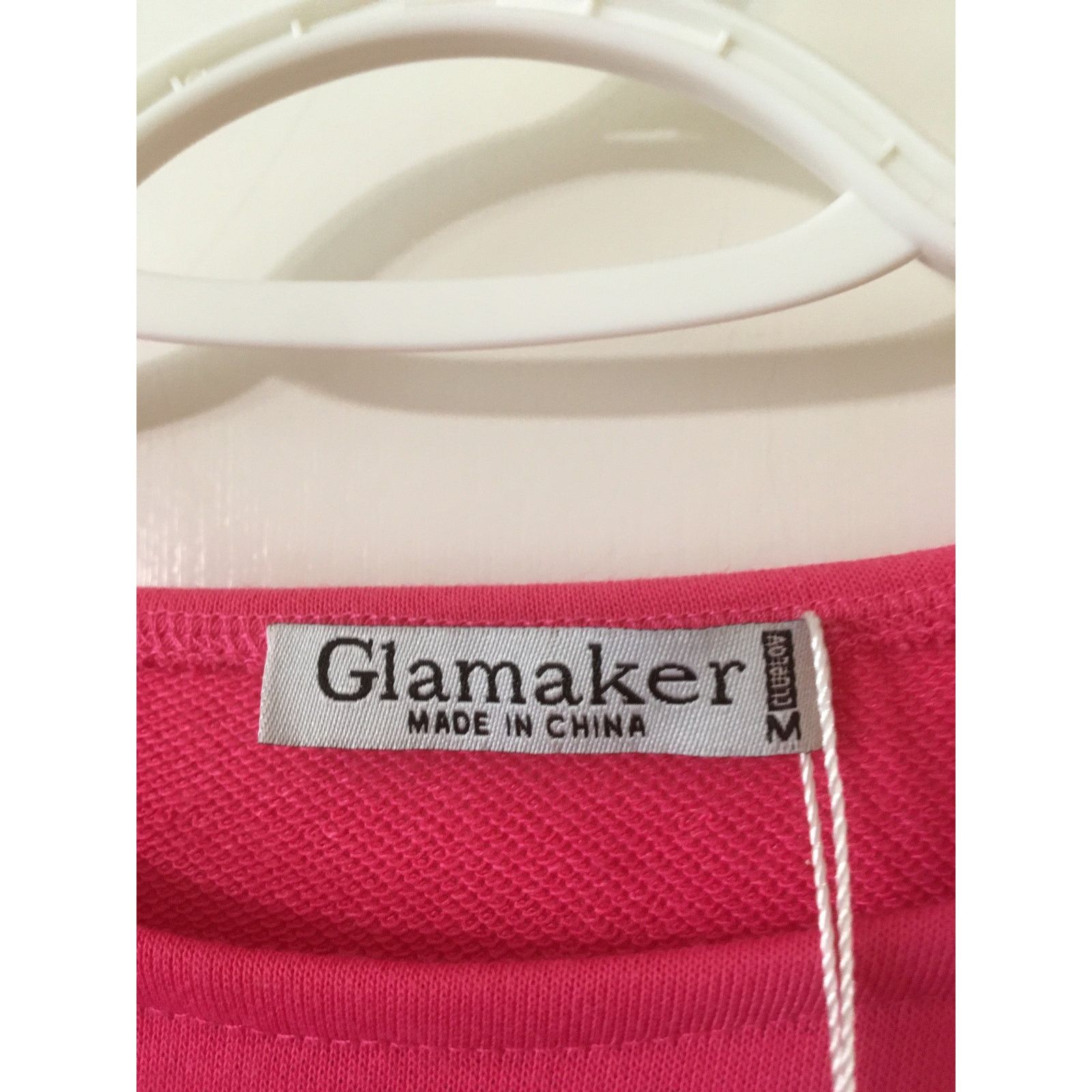 Other NWT Glamaker Hot Pink Medium Cut Out Waist Long Sleeve Dress Size M / US 6-8 / IT 42-44 - 3 Thumbnail