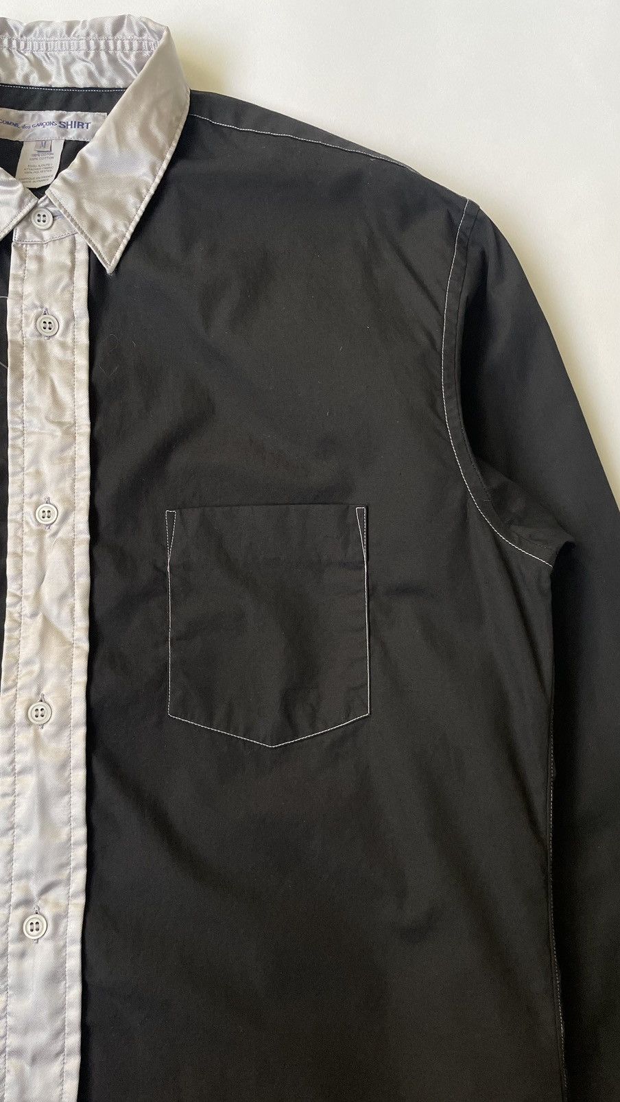 Comme des Garcons Contrast Stitch Front Stripe Shirt Size US L / EU 52-54 / 3 - 5 Thumbnail