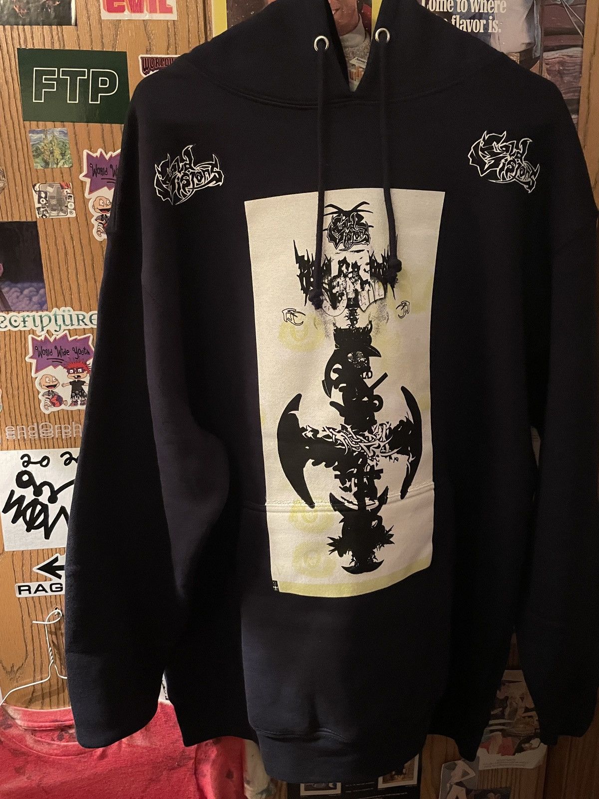 Drain Gang × Sad Boys SEE DESCRIPTION! Bladee, Cold visions Navy Anchor Hoodie Size US XL / EU 56 / 4 - 2 Thumbnail