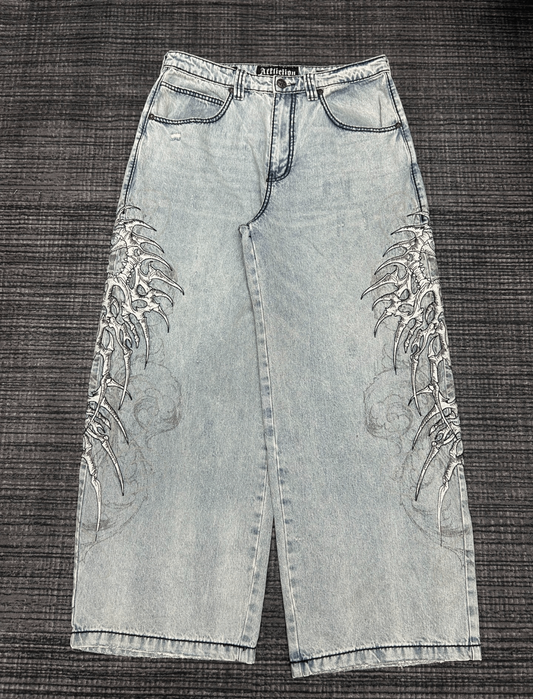 Affliction affliction bone printed baggy jeans Size US 34 / EU 50 - 2 Thumbnail
