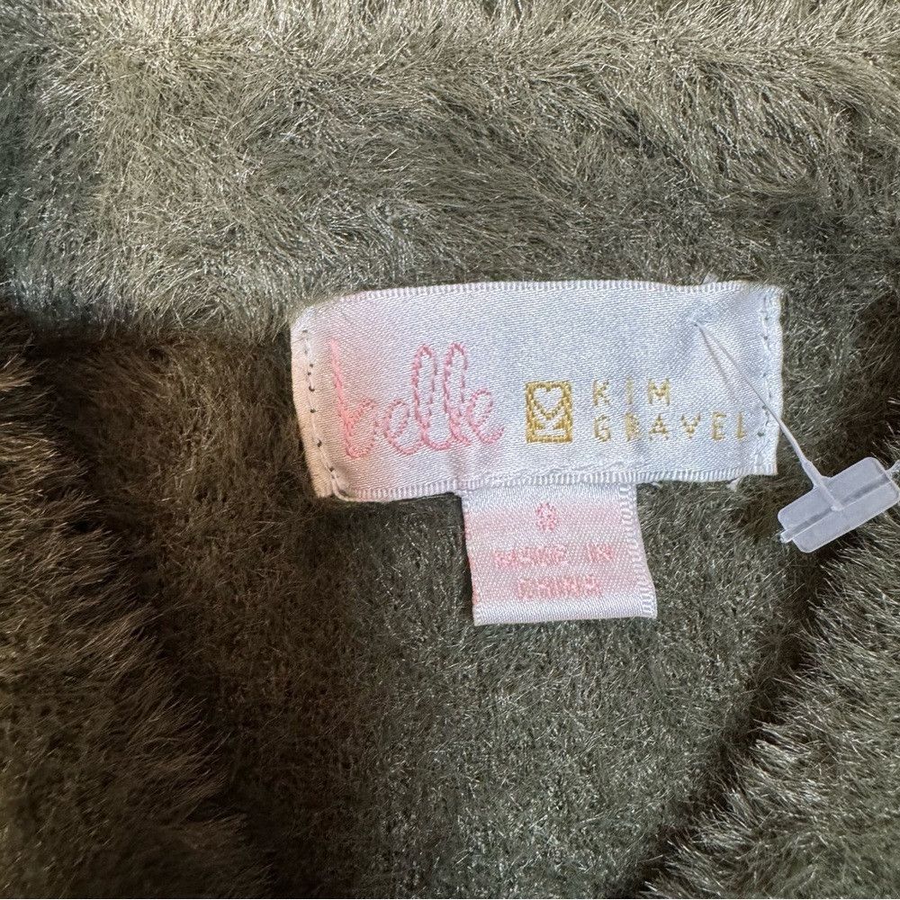 Other New Belle by Kim Gravel Fuzzy Olive Fuzzy Shirt Jacket Shac Size S / US 4 / IT 40 - 6 Thumbnail