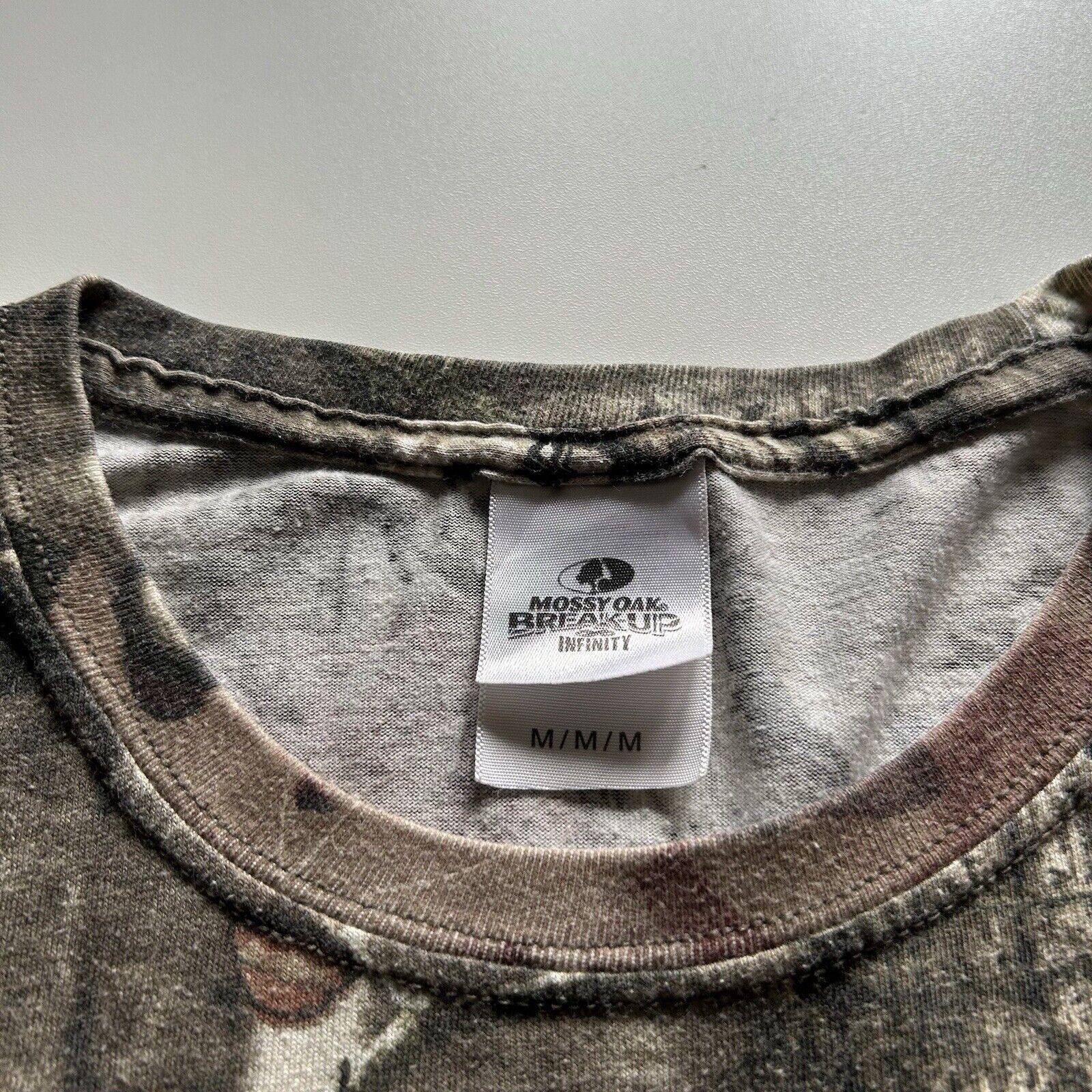 Realtree × Vintage Vintage 2000s Mossy Oak Real Tree Camouflage T Shirt Medium Size M / US 6-8 / IT 42-44 - 3 Thumbnail