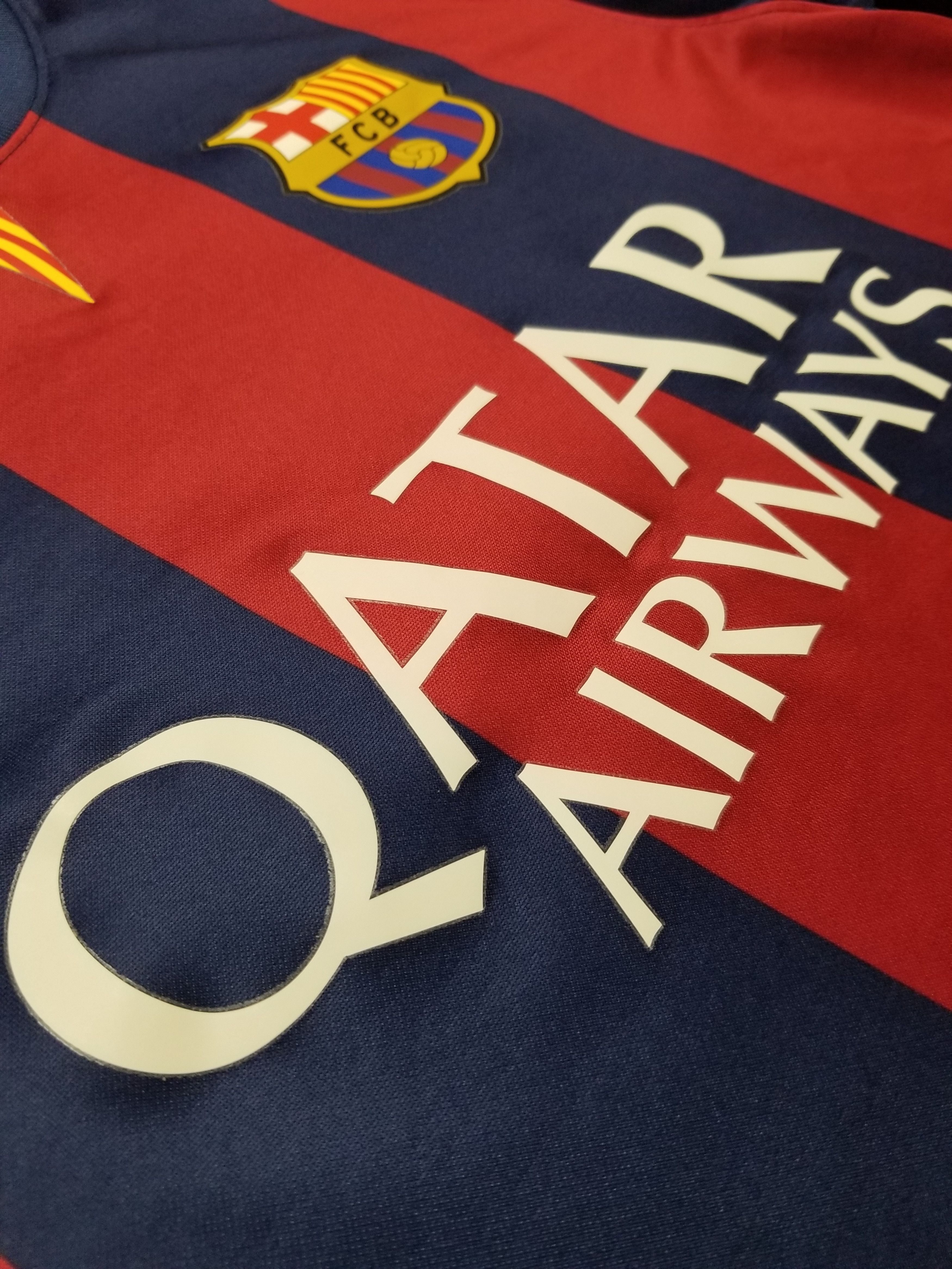 Nike BARCELONA 2014 2015 HOME FOOTBALL JERSEY 610596-422 Size US S / EU 44-46 / 1 - 7 Thumbnail
