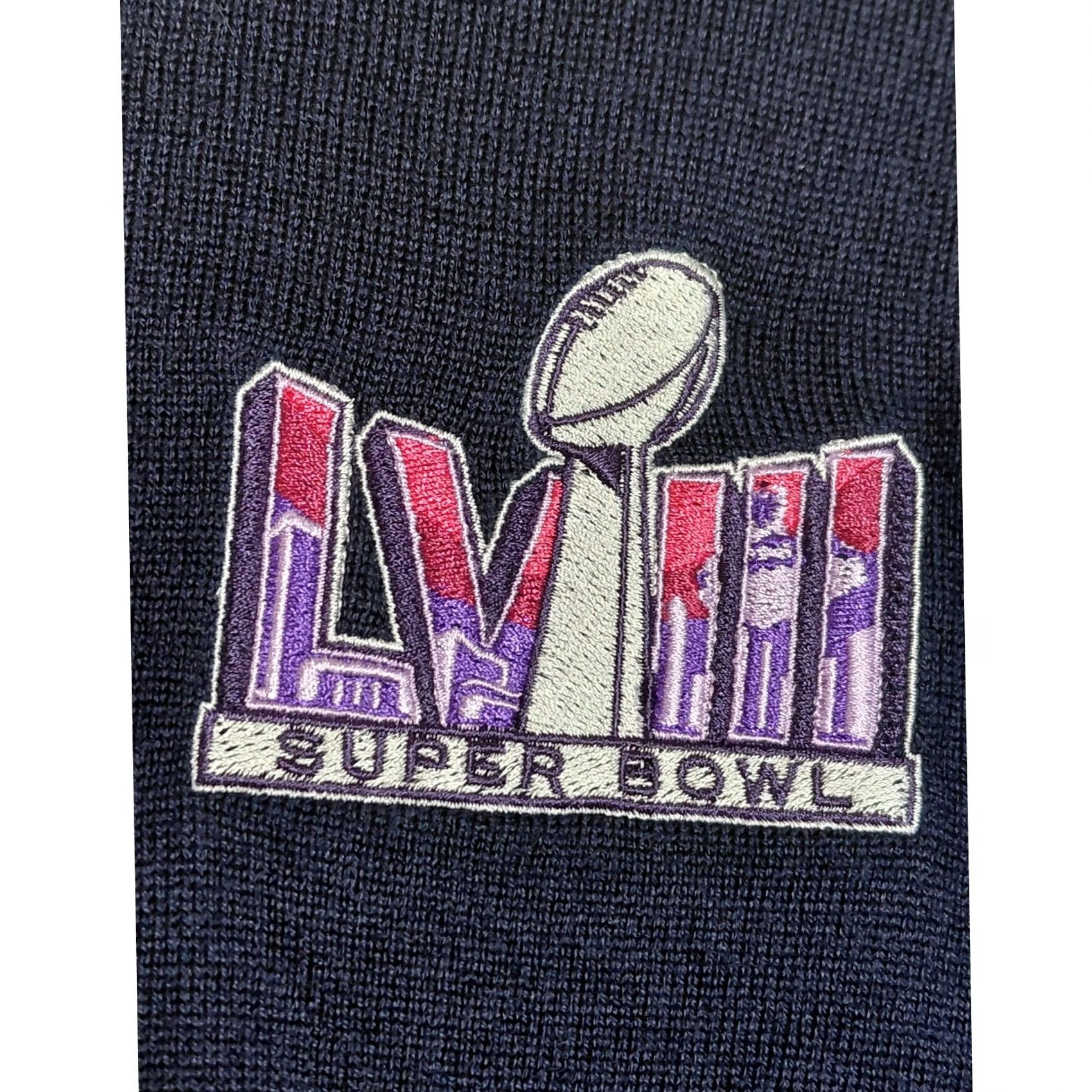 Peter Millar NWT Peter Millar Merino Wool Blend Super Bowl Navy Knit Sweater L Mens Crew Neck Pullover Fashion Sports Winter Casual - Bow Logo Size US L / EU 52-54 / 3 - 3 Thumbnail