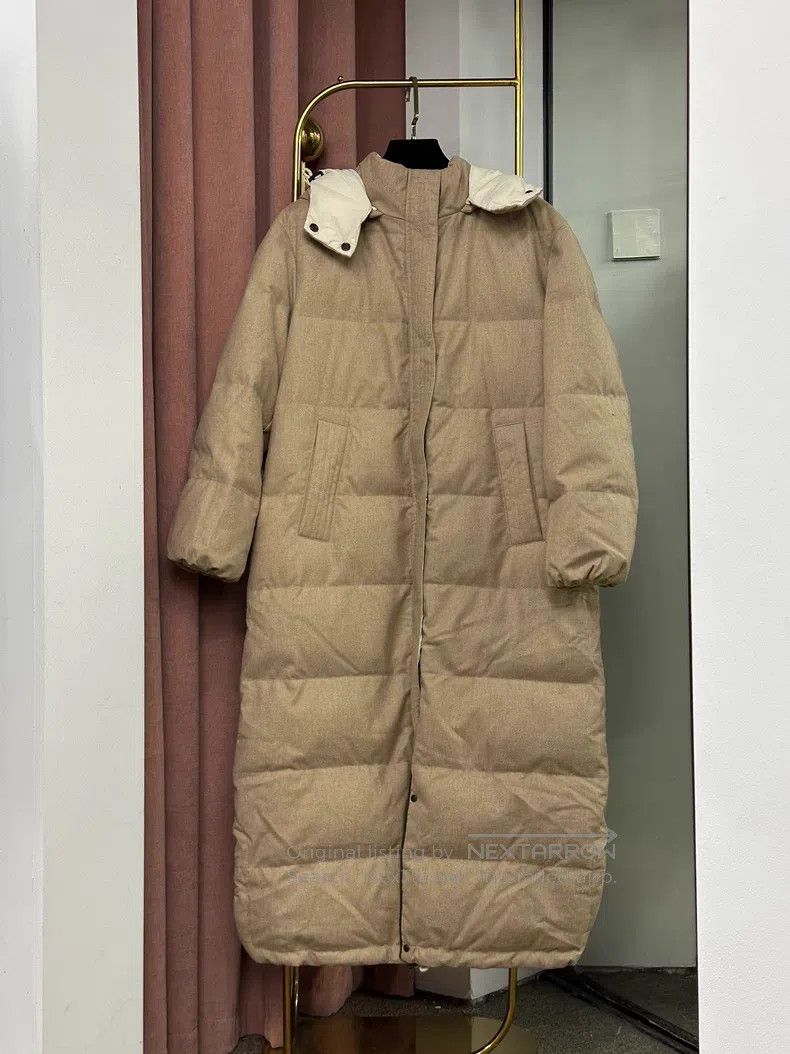 Brunello Cucinelli Brunello Cucinelli Long Hooded Goose Down Jacket, Detachab Size XS / US 0-2 / IT 36-38 - 1 Thumbnail